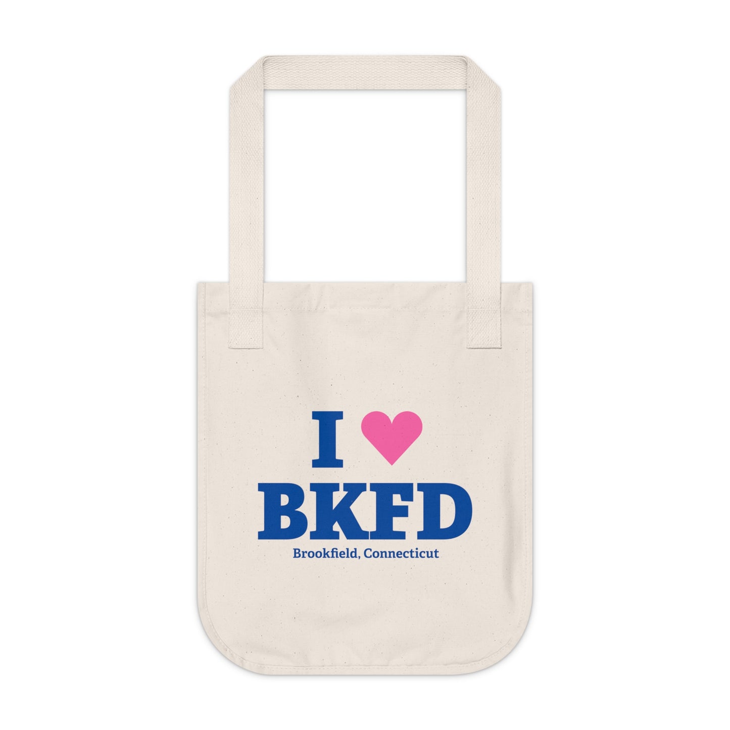 I Heart BKFD Organic Canvas Tote Bag