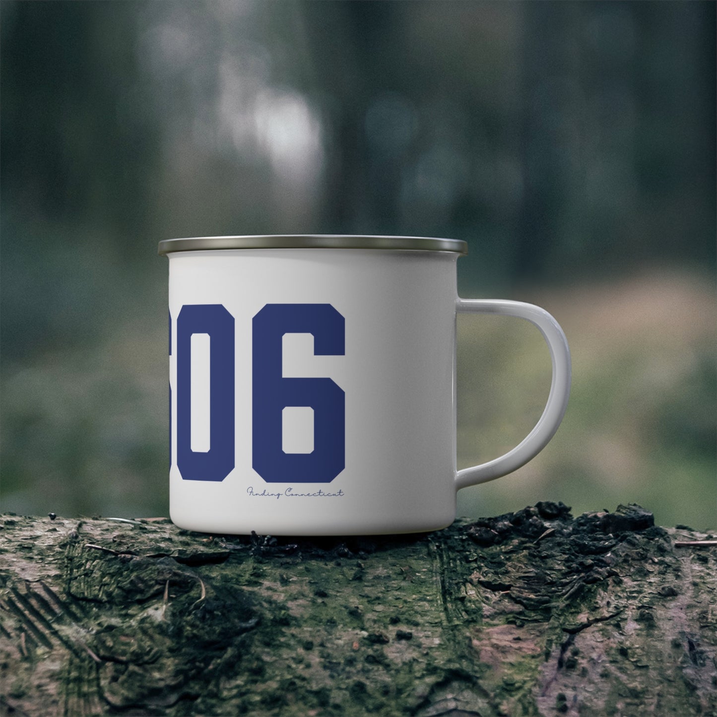06606 Bridgeport Connecticut Zip Code Enamel Camping Mug