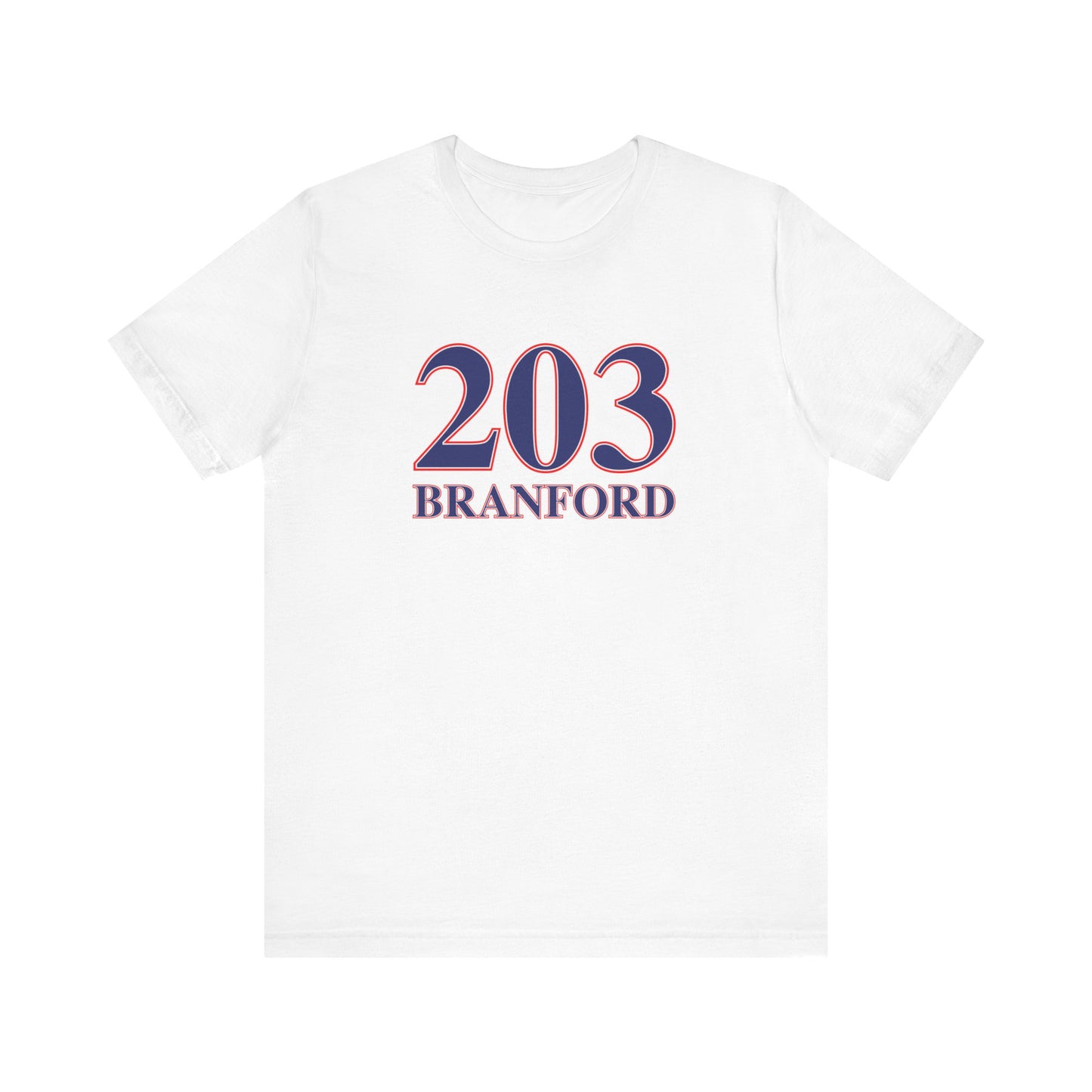203 Branford Red White & Blue Unisex Jersey Short Sleeve T-Shirt