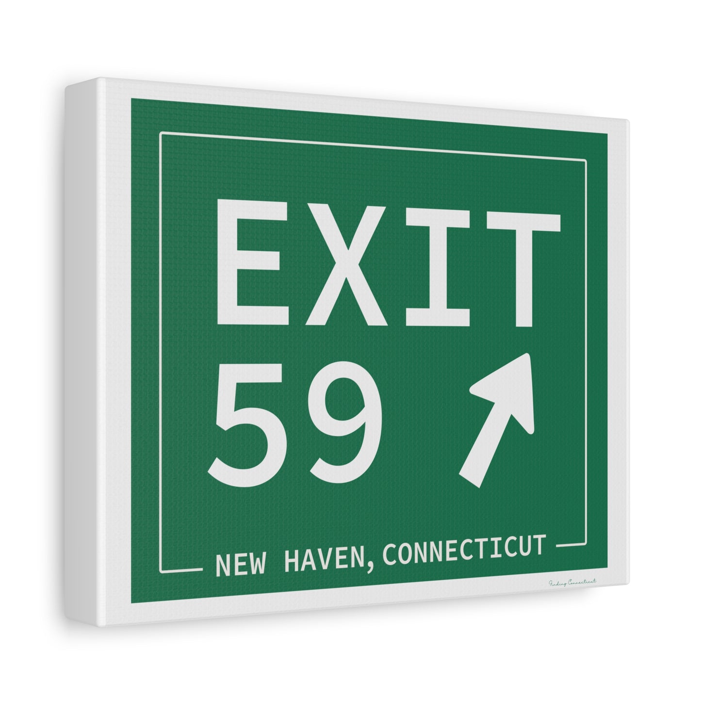 Vintage Exit 59 WCP Sign Matte Canvas, Stretched, 1.25"
