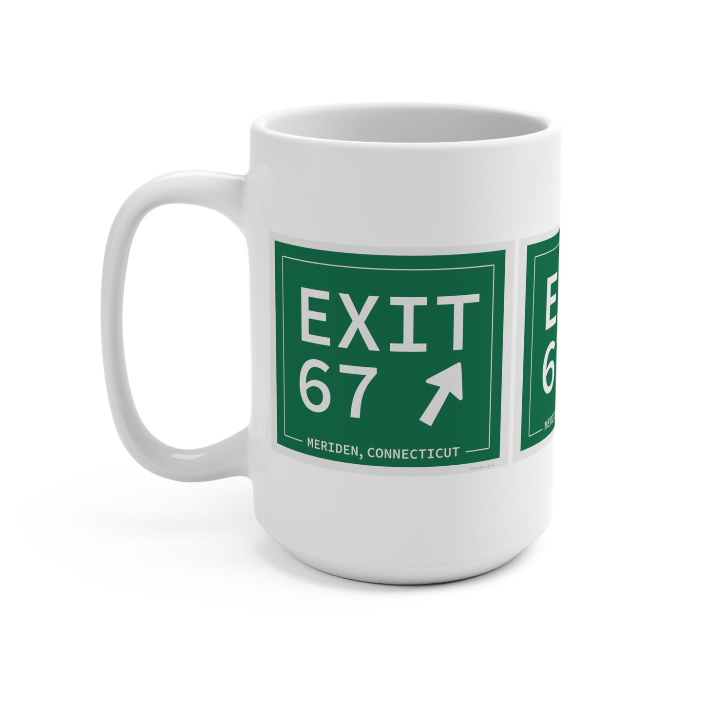 Vintage Exit 67 WCP Sign Mug 15oz
