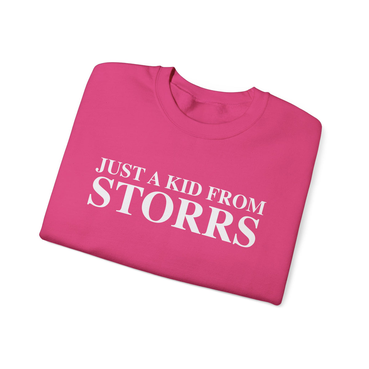 Just a kid from Storrs Unisex Heavy Blend™ Crewneck Sweatshirt