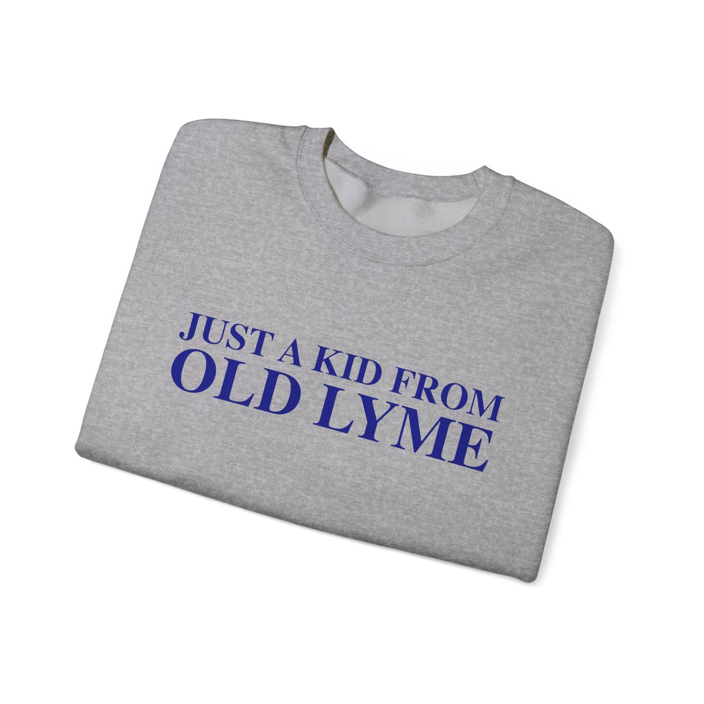 Just a kid from Old Lyme Unisex Heavy Blend™ Crewneck Sweatshirt
