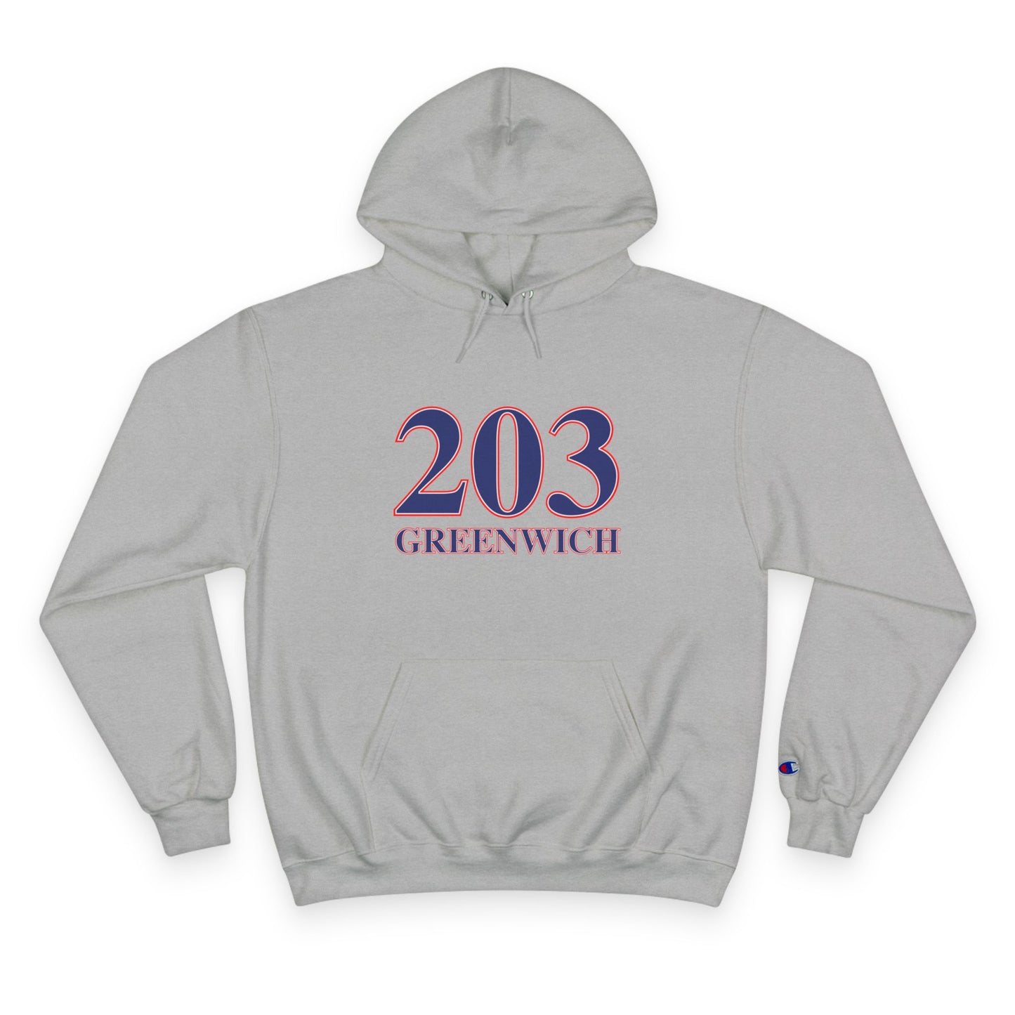 203 Greenwich Red, White & Blue Champion Hoodie