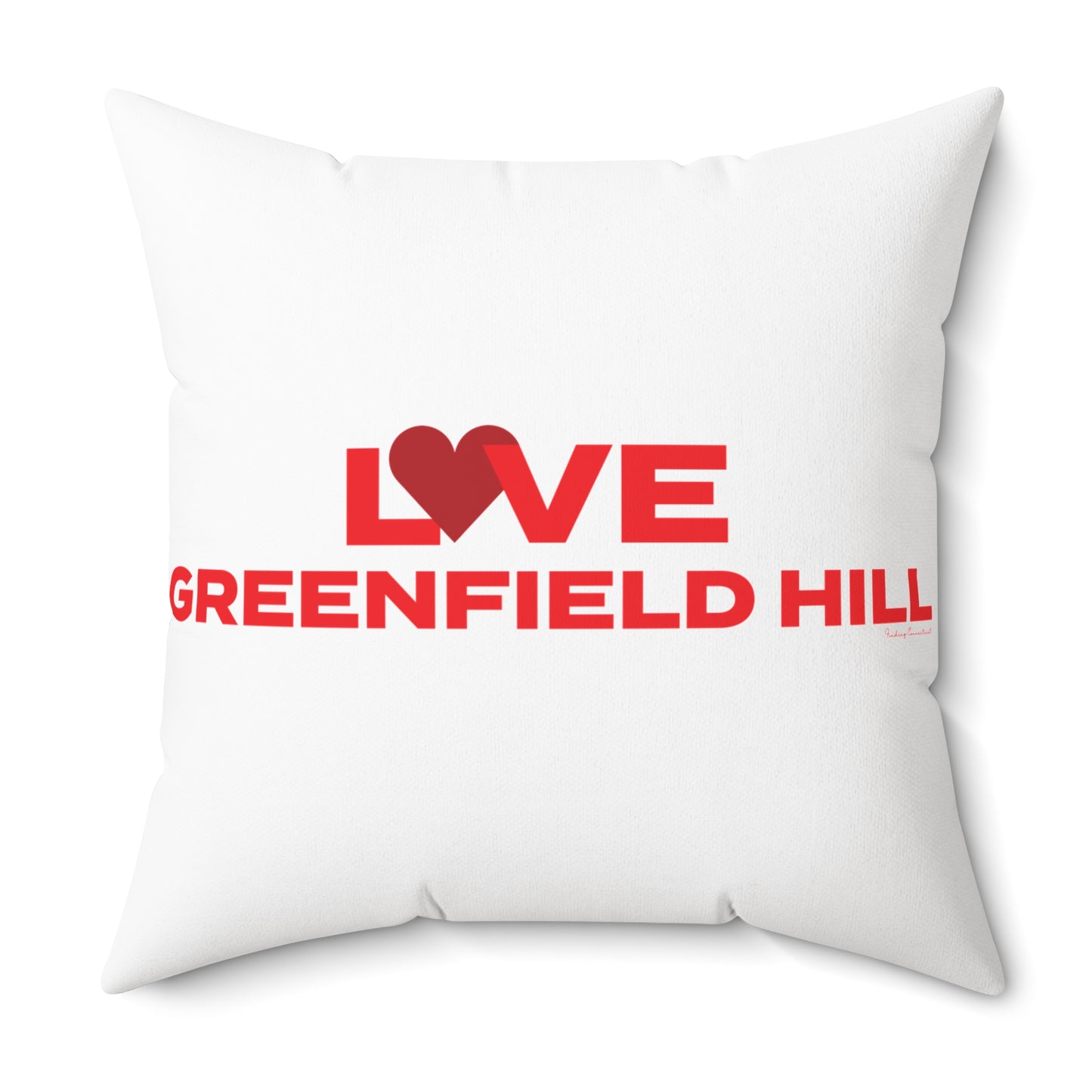 Love Greenfield Hill Spun Polyester Square Pillow