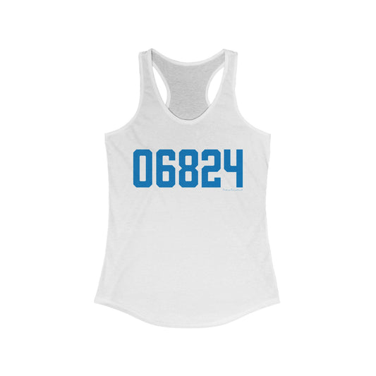 06824 Fairfield Connecticut Zip Code Women's Ideal Racerback Tank Top
