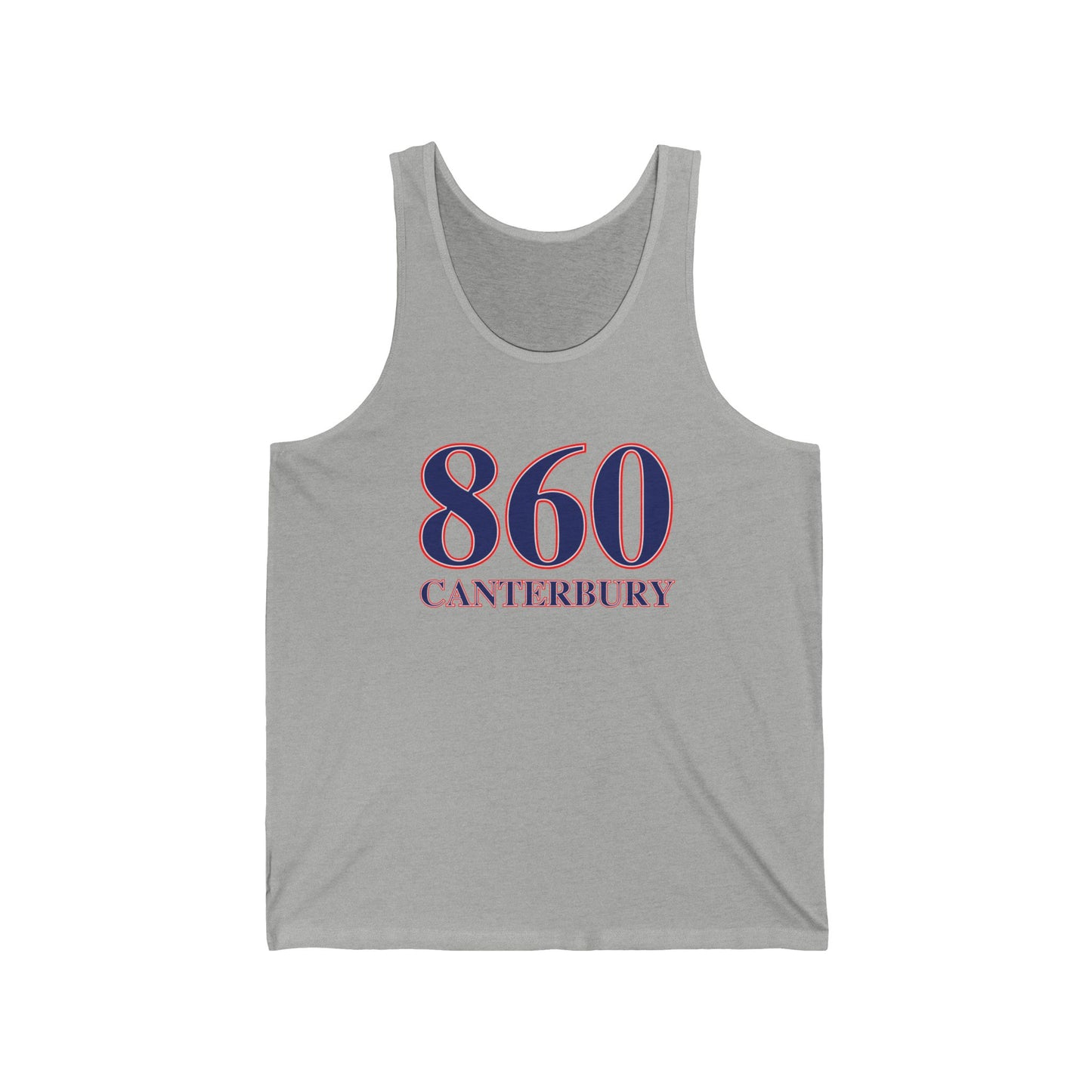 860 Canterbury Red White & Blue Unisex Jersey Tank Top