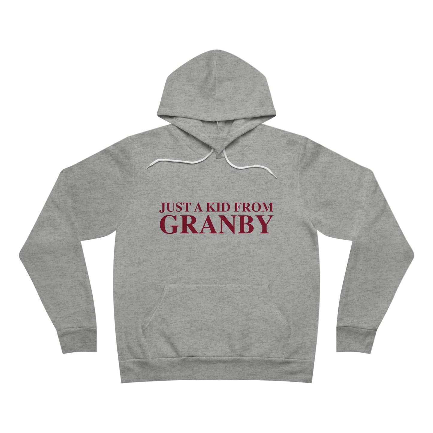 Just a kid from Granby Unisex Sponge Fleece Pullover Hoodie