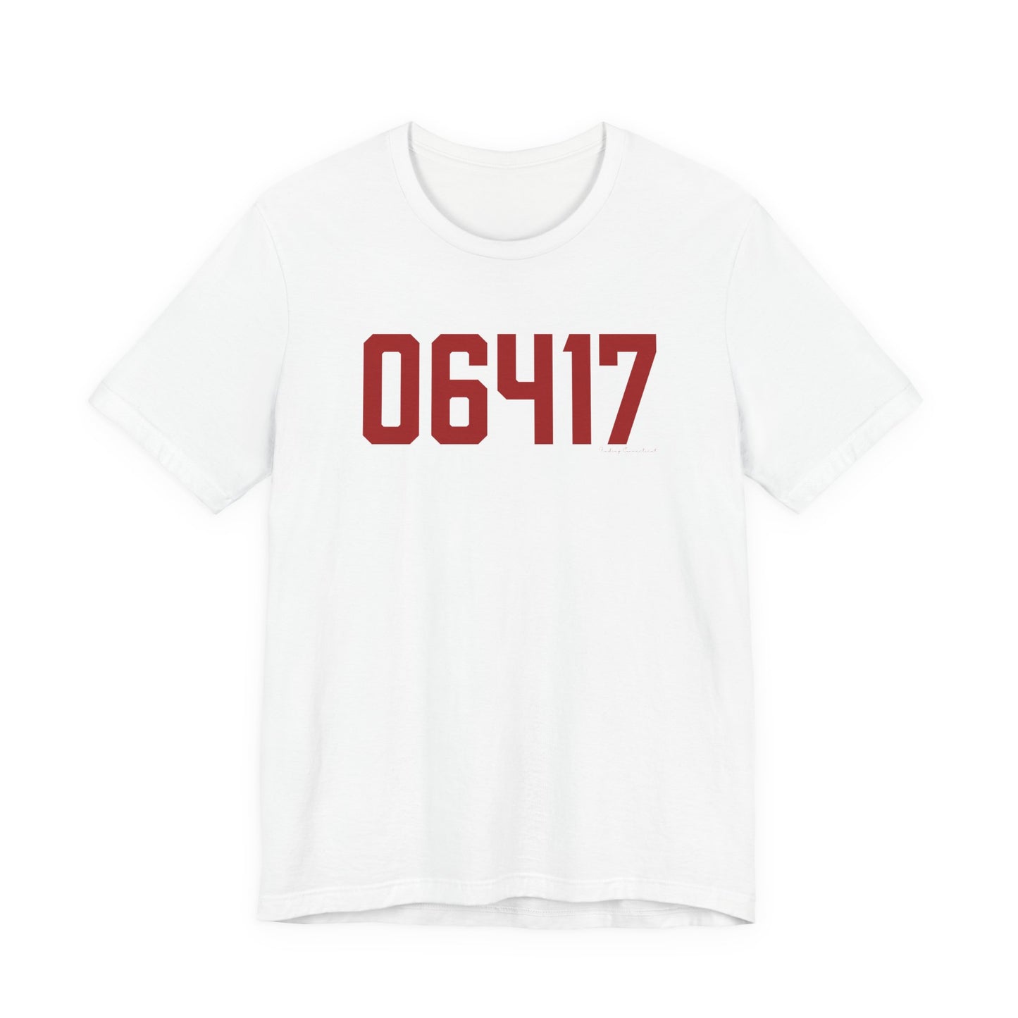 06417 Deep River Connecticut Zip Code Unisex Jersey Short Sleeve T-Shirt