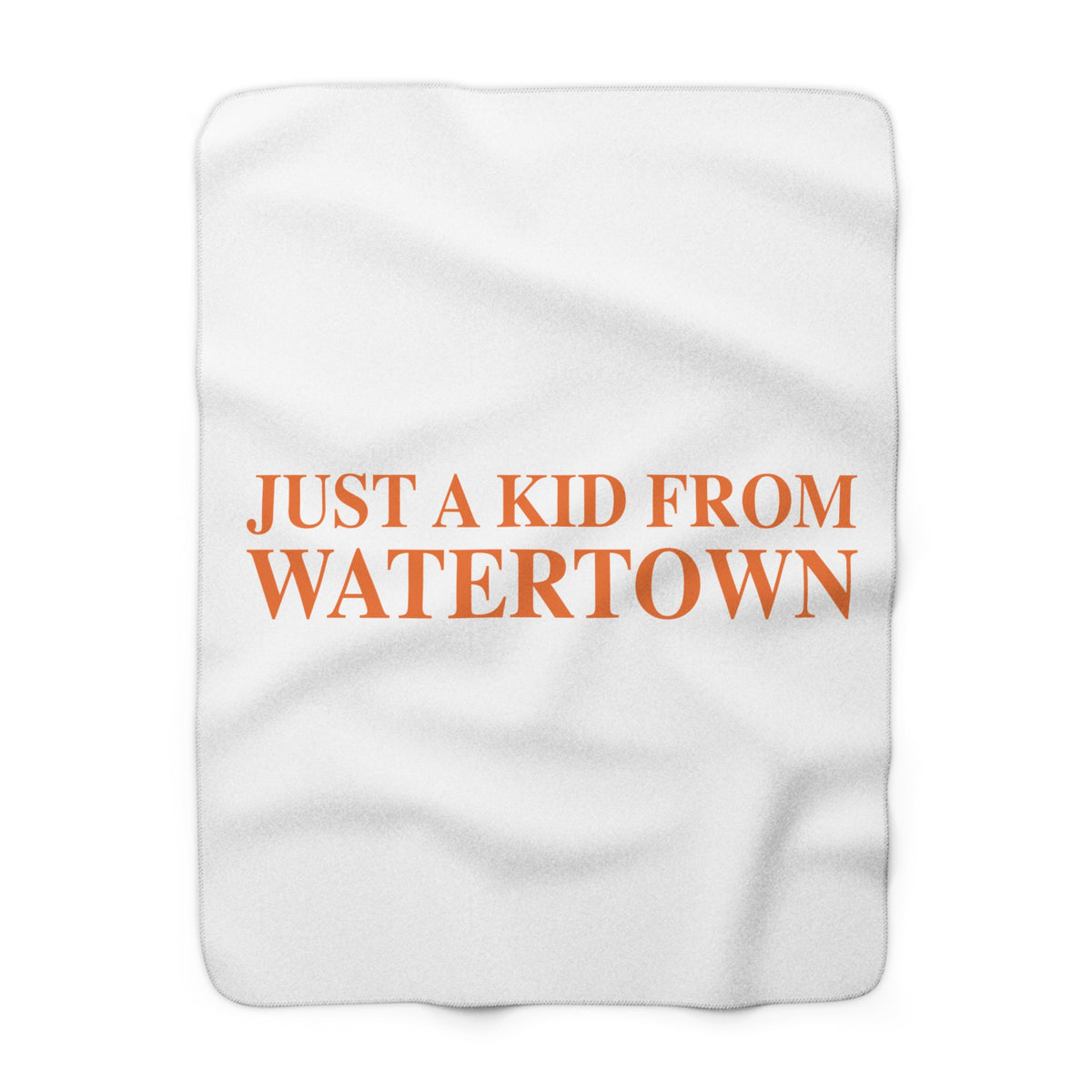 Just a kid from Watertown Sherpa Fleece Blanket