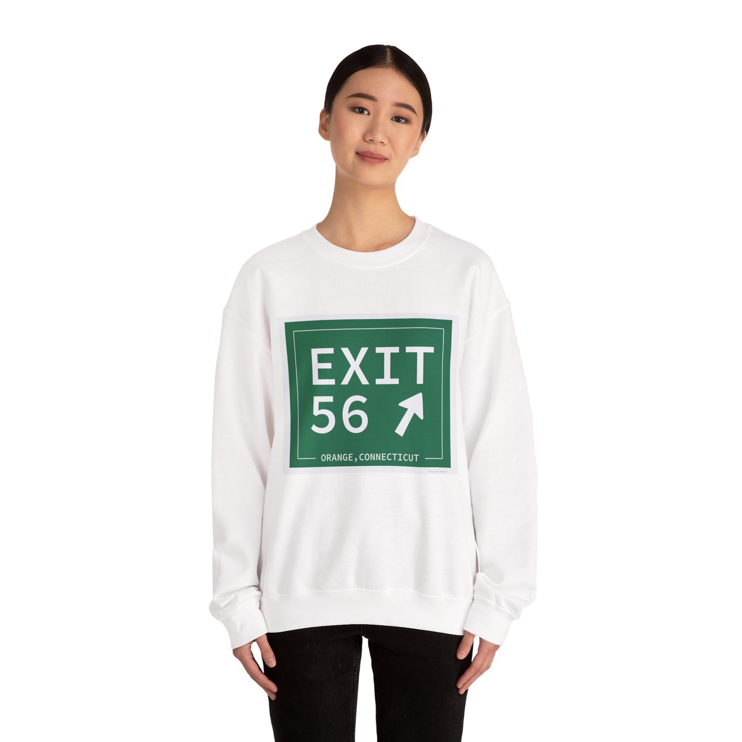 Vintage Exit 56 WCP Sign Unisex Heavy Blend™ Crewneck Sweatshirt