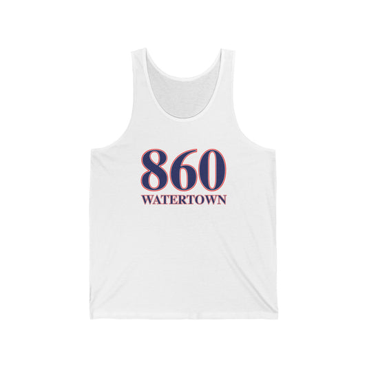 860 Watertown Red White & Blue Unisex Jersey Tank Top