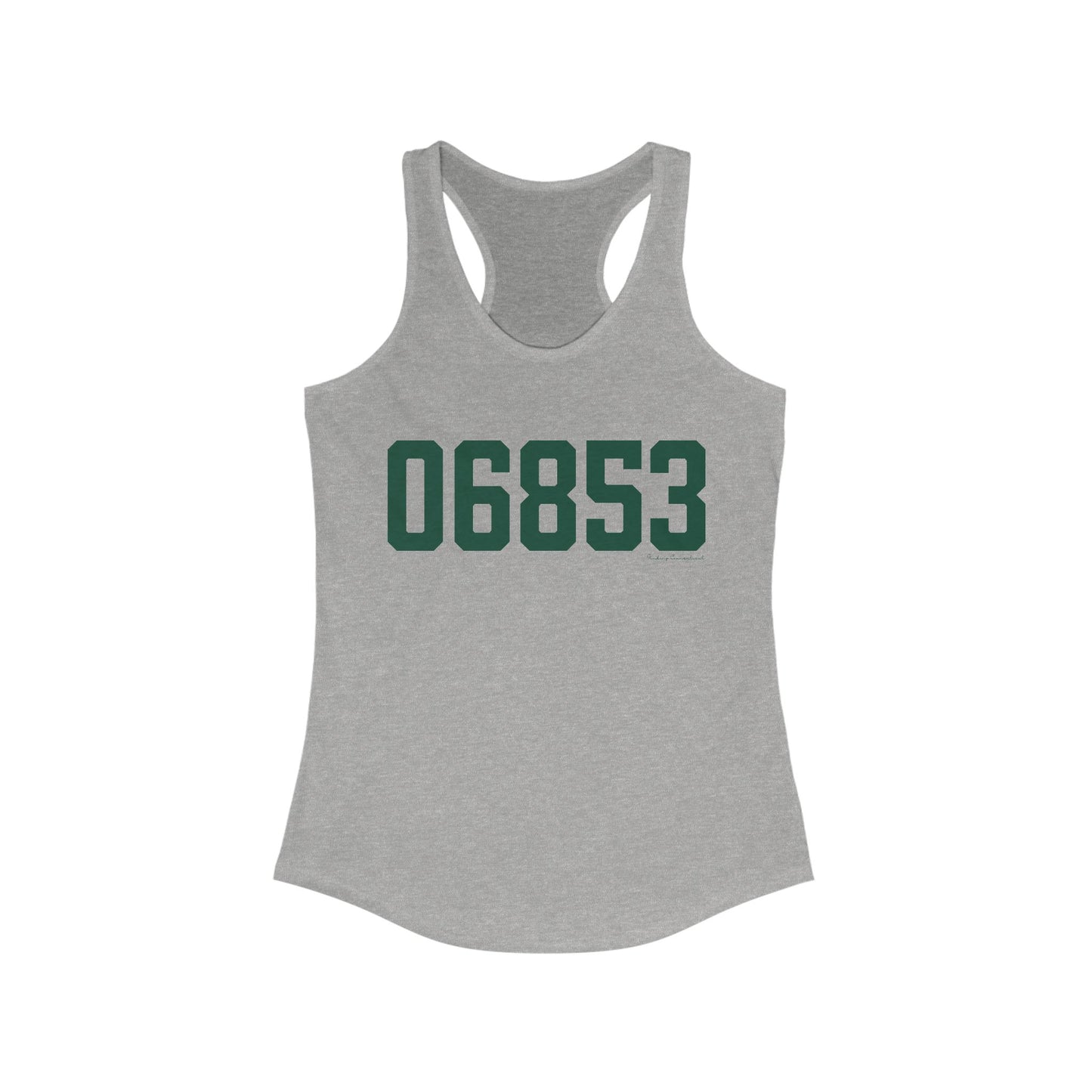 06853 Norwalk Connecticut Zip Code Women's Ideal Racerback Tank Top
