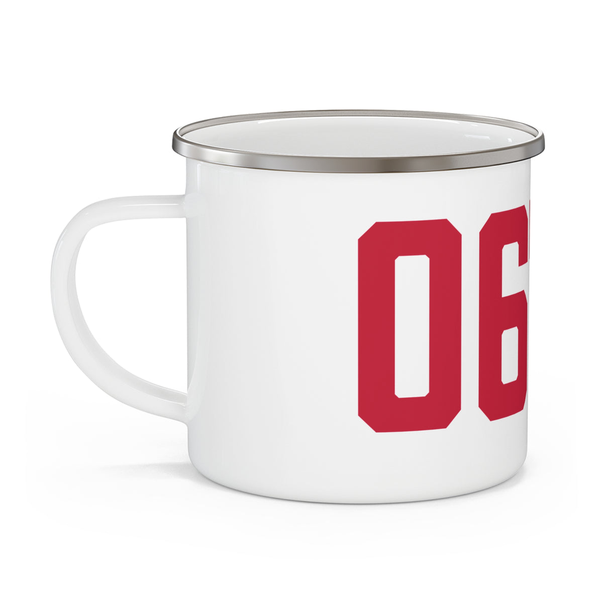 06716 Wolcott Connecticut Zip Code Enamel Camping Mug