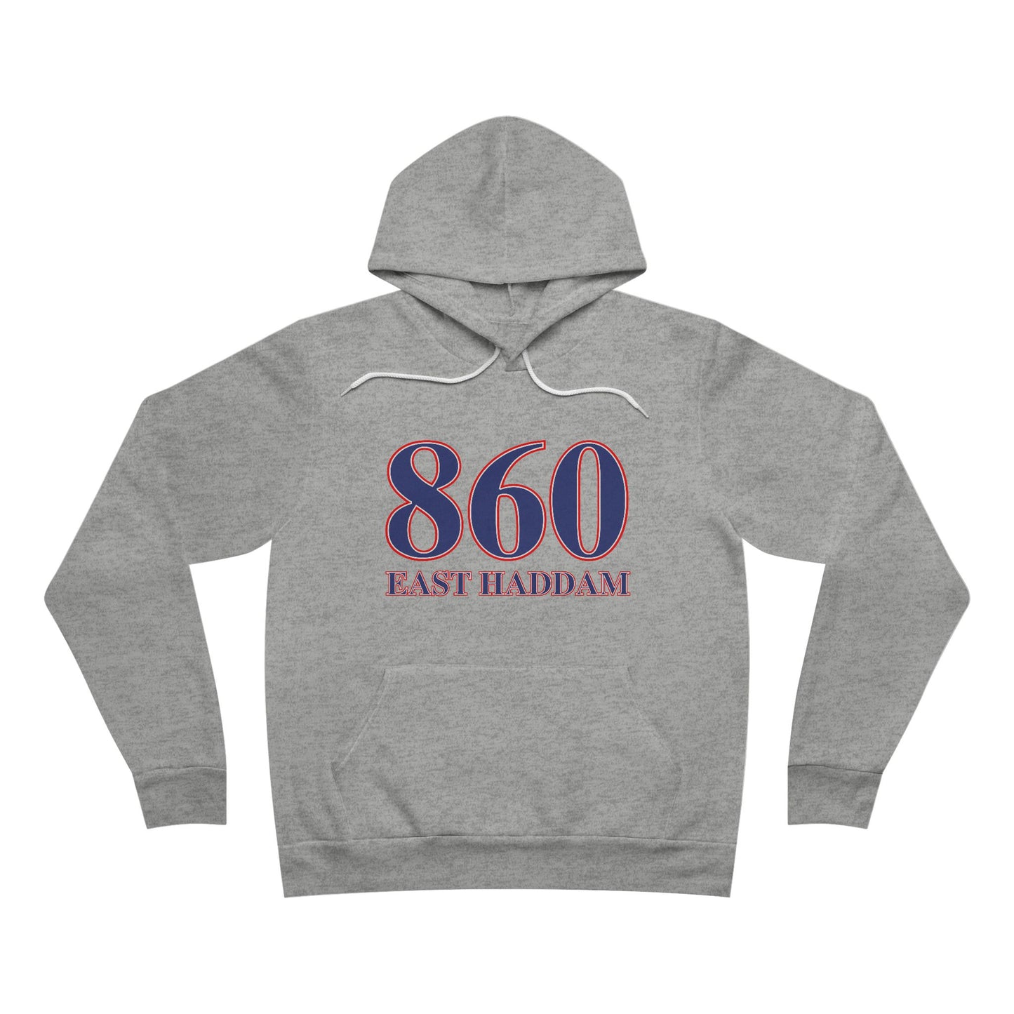 860 East Haddam Red White & Blue Unisex Sponge Fleece Pullover Hoodie
