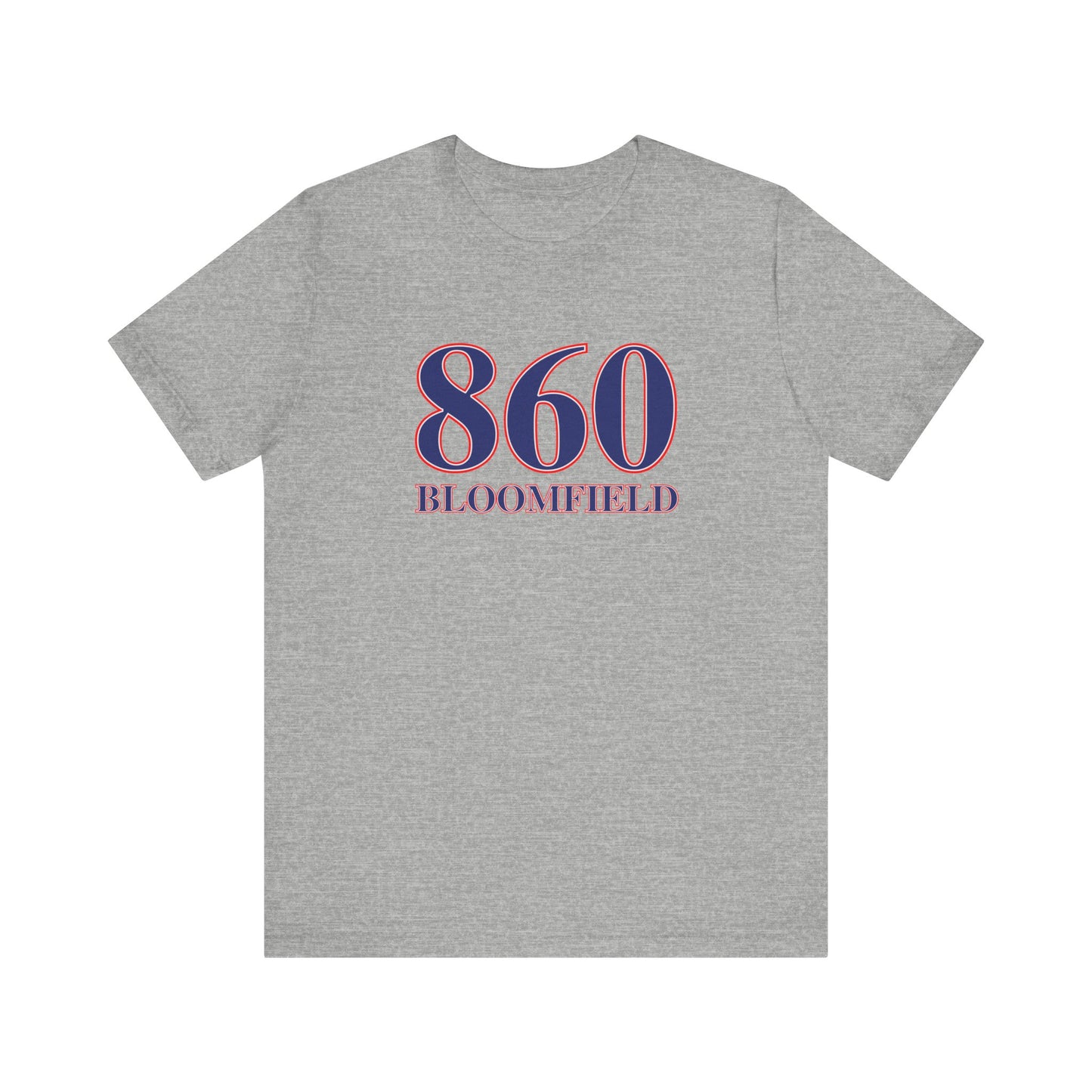 860 Bloomfield Red White & Blue Unisex Jersey Short Sleeve T-Shirt