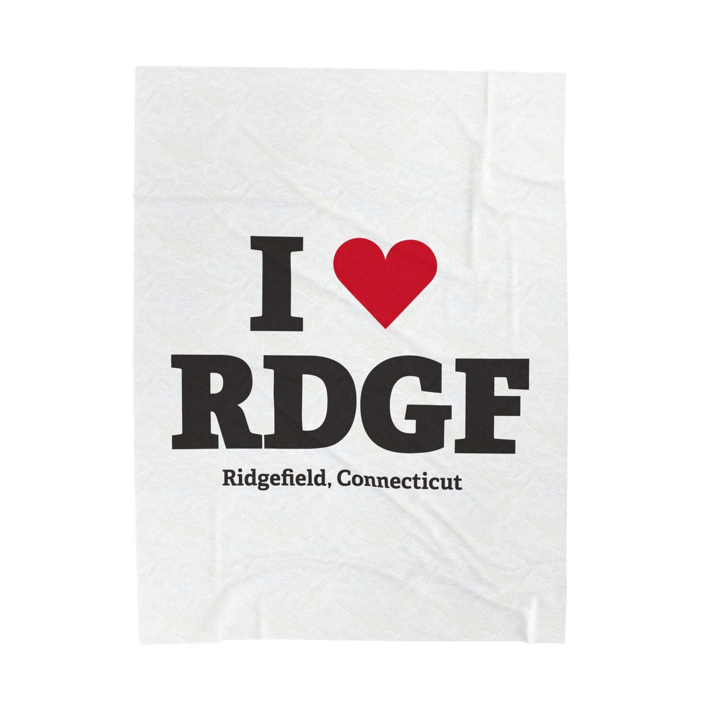 I Heart RDGF Velveteen Plush Blanket