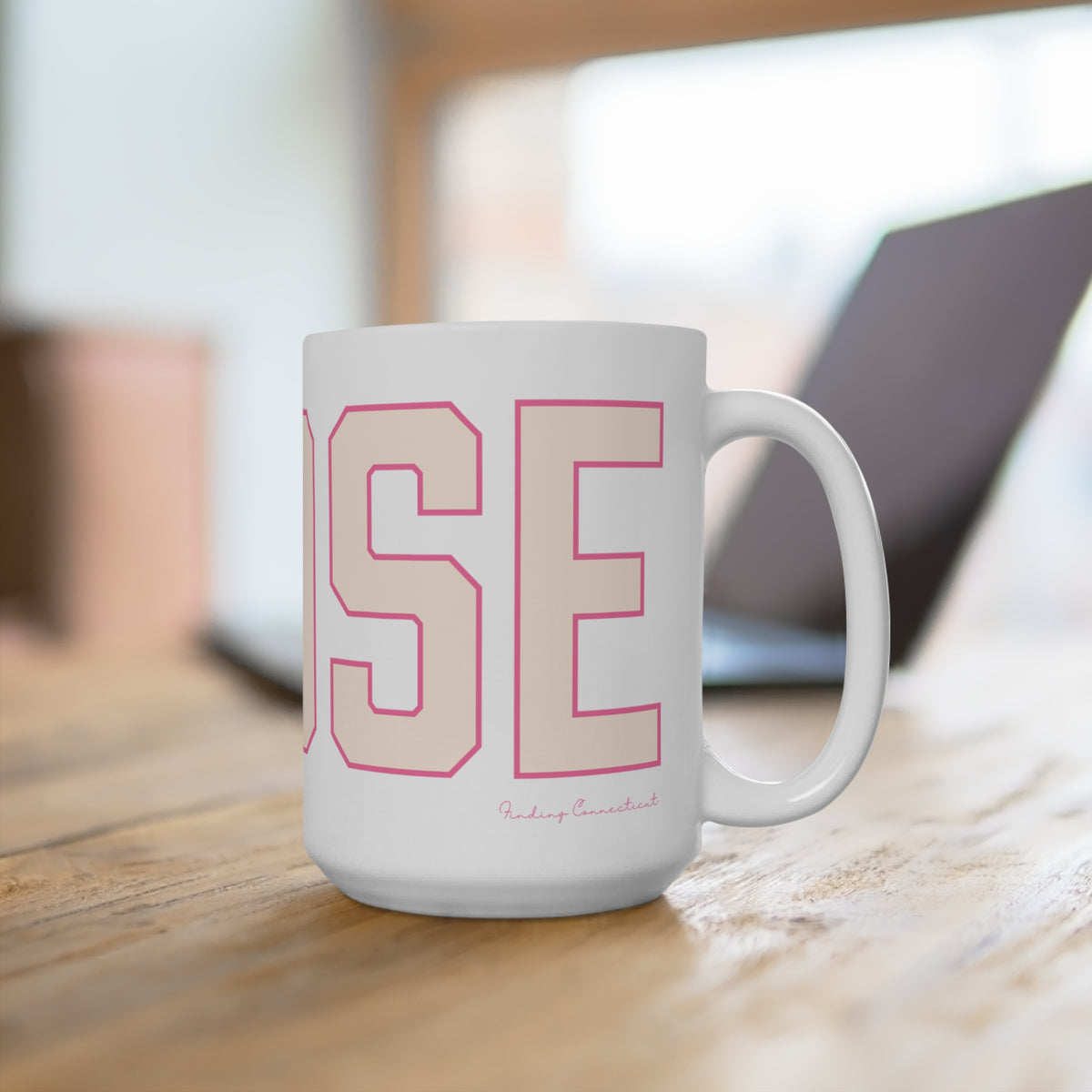 Goose Zip Code Peach & Pink Mug 15oz