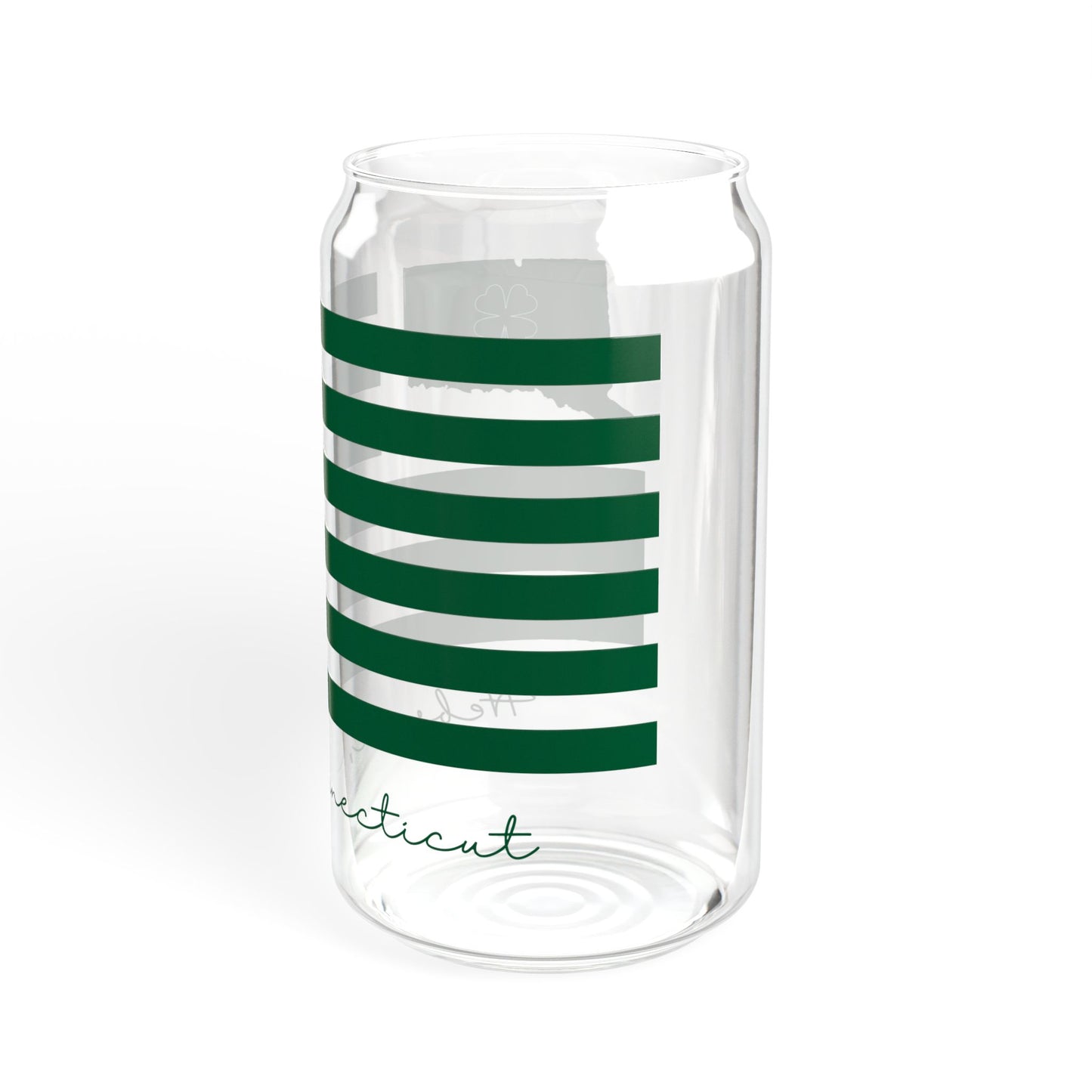 Hebron Connecticut St. Patrick’s Day Flag Sipper Glass, 16oz