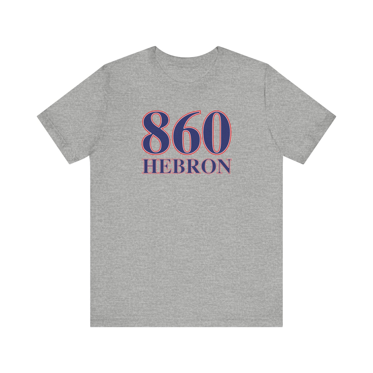 860 Hebron Red White & Blue Unisex Jersey Short Sleeve T-Shirt