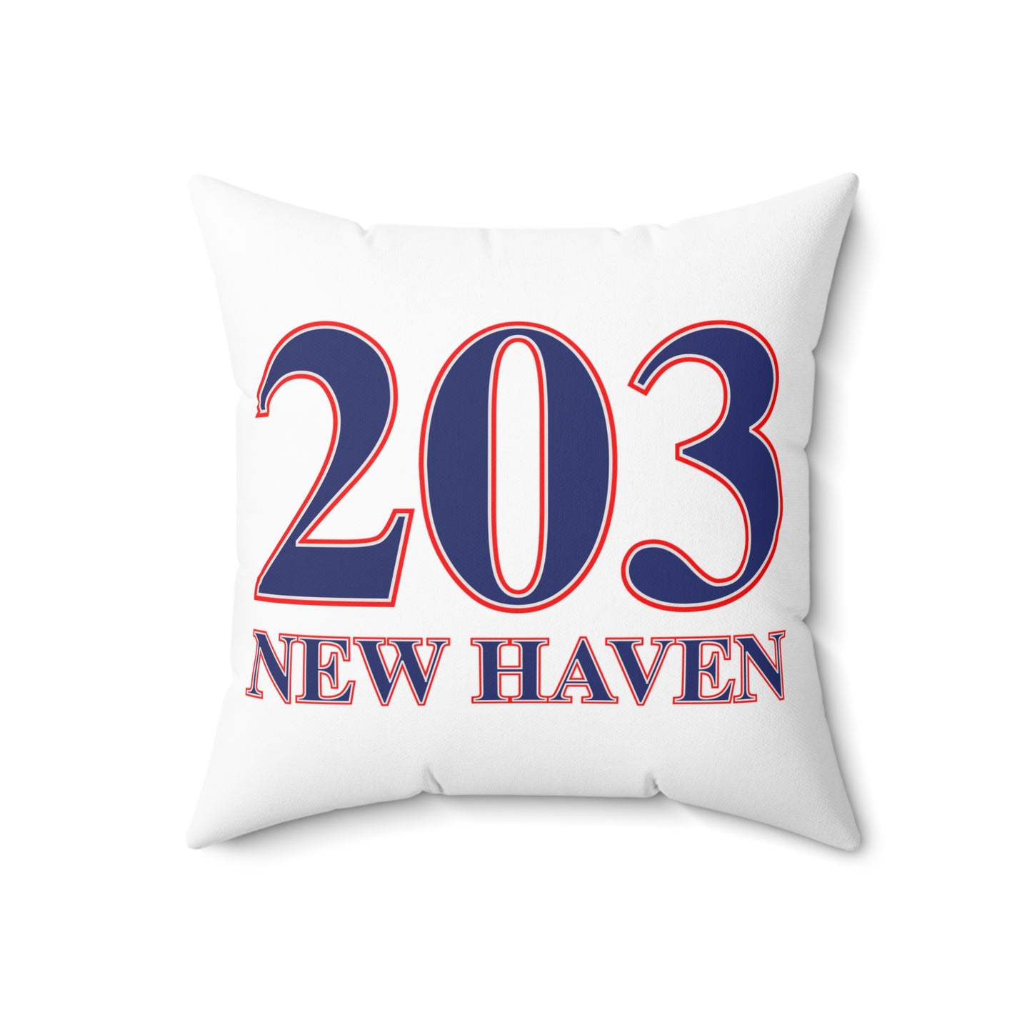 203 New Haven Red White & Blue Spun Polyester Square Pillow