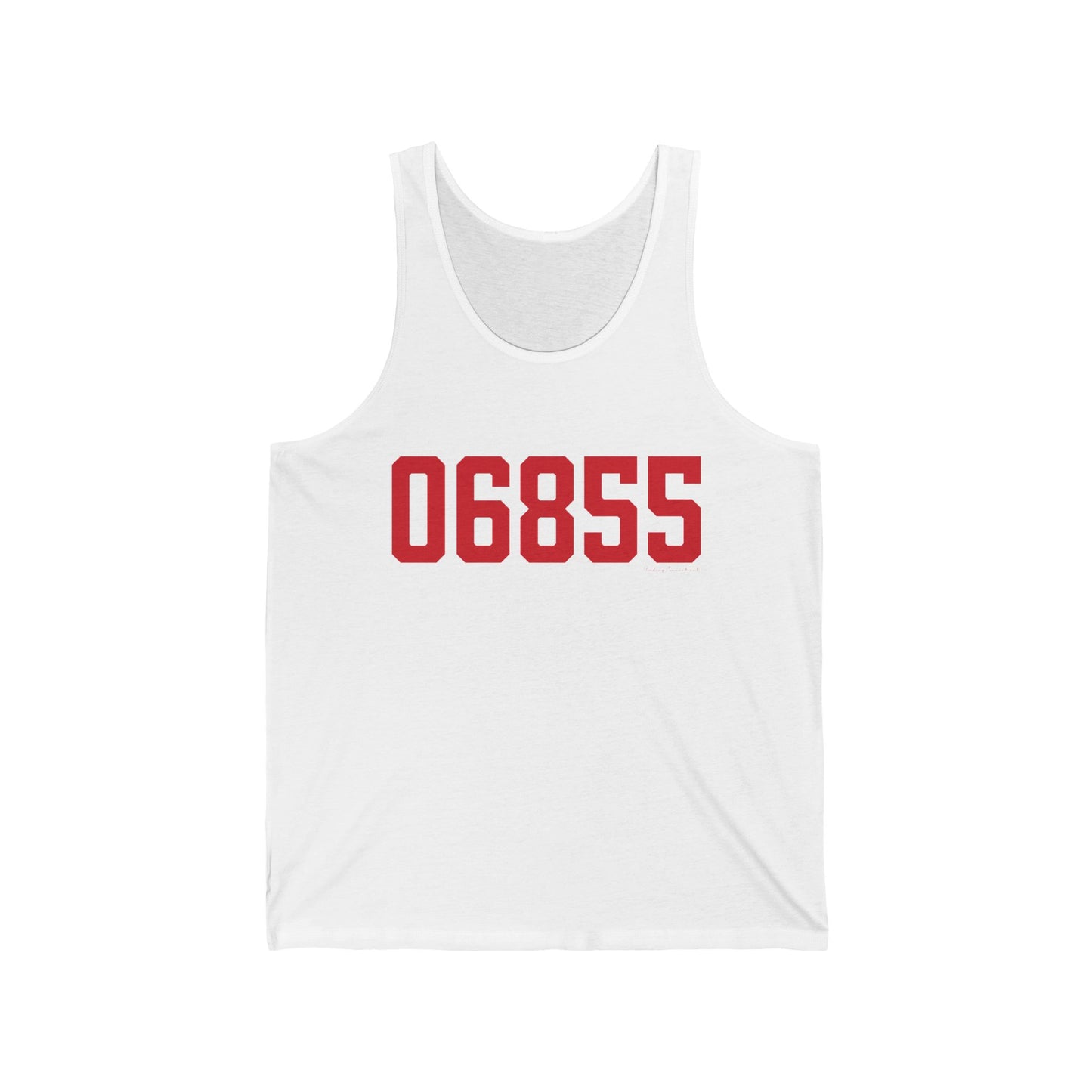 06855 Norwalk Connecticut Zip Code Unisex Jersey Tank Top