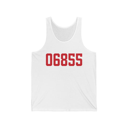 06855 Norwalk Connecticut Zip Code Unisex Jersey Tank Top