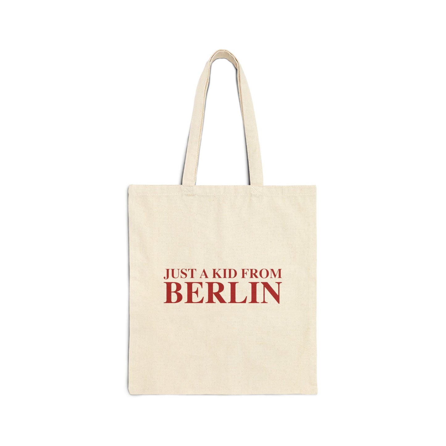Just a kid from Berlin Cotton Canvas Tote Bag