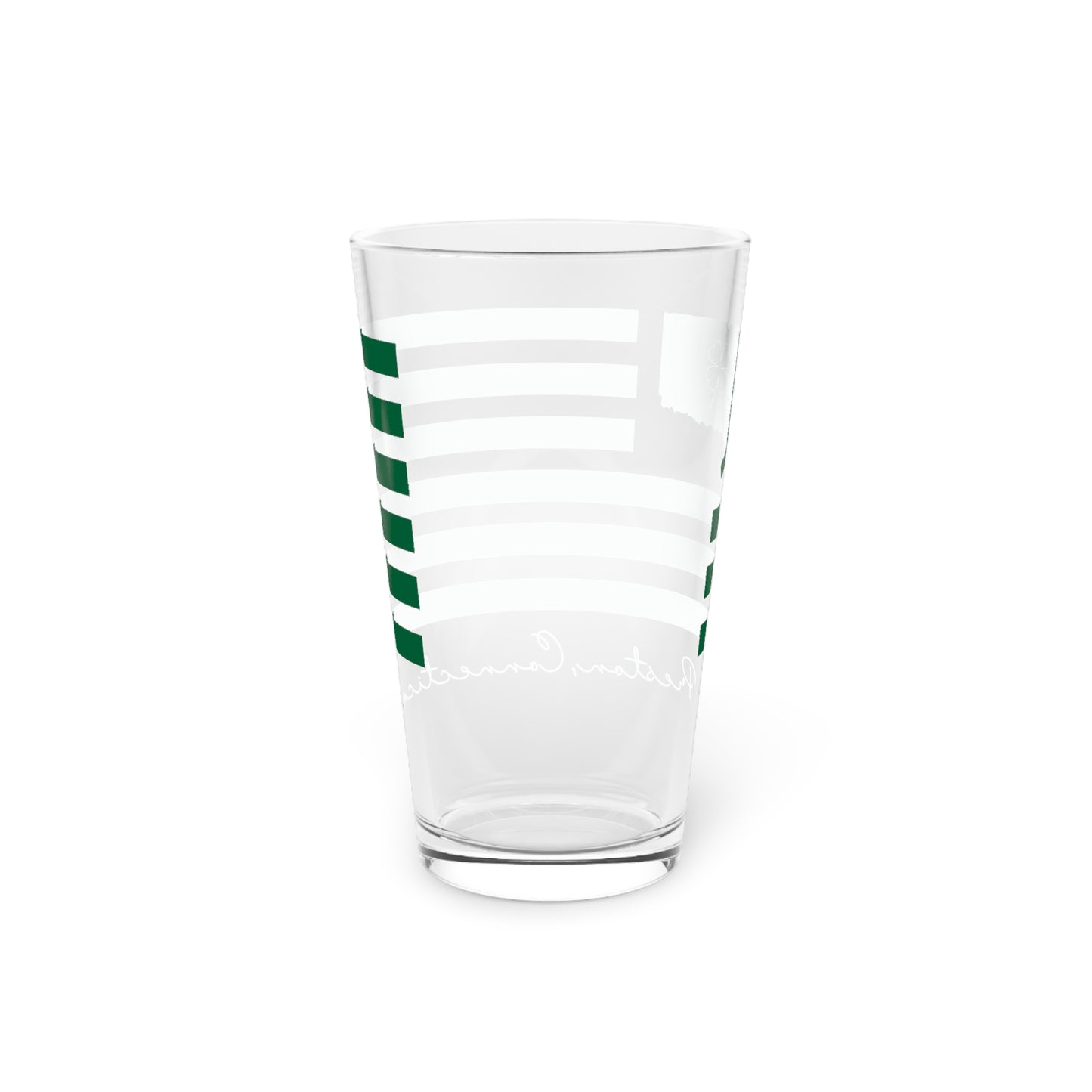 Preston Connecticut St. Patrick’s Day Flag Pint Glass, 16oz