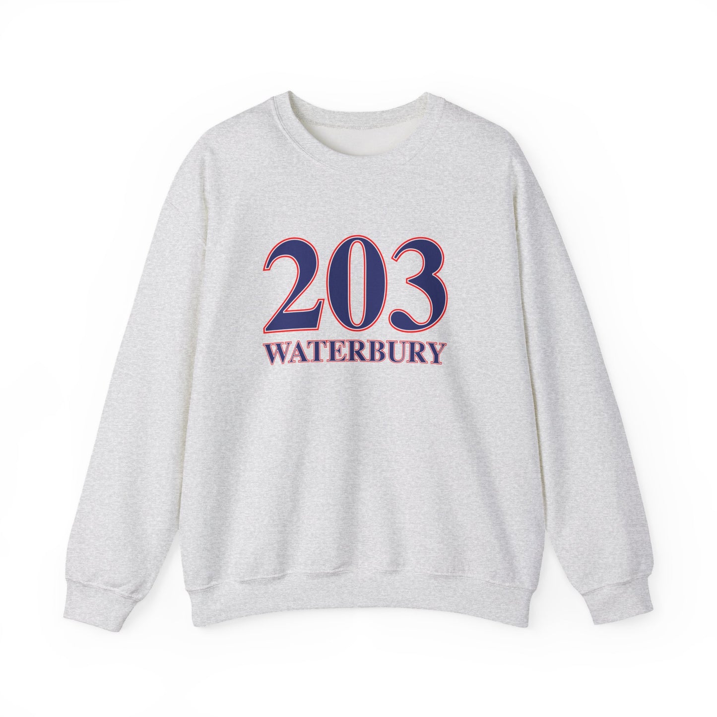 203 Waterbury Red, White & Blue Unisex Heavy Blend™ Crewneck Sweatshirt