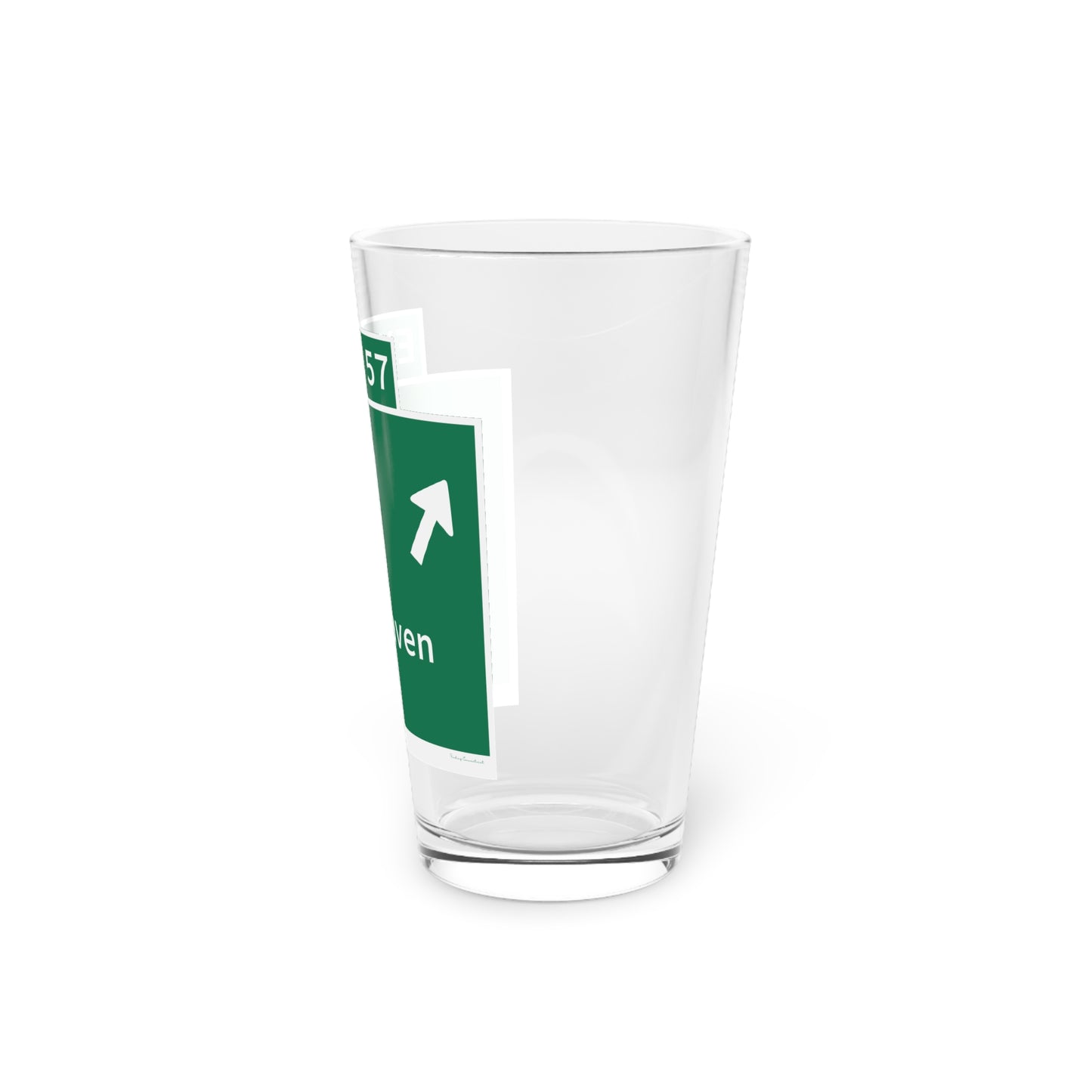 Vintage WCP Exit 57 Sign Pint Glass, 16oz