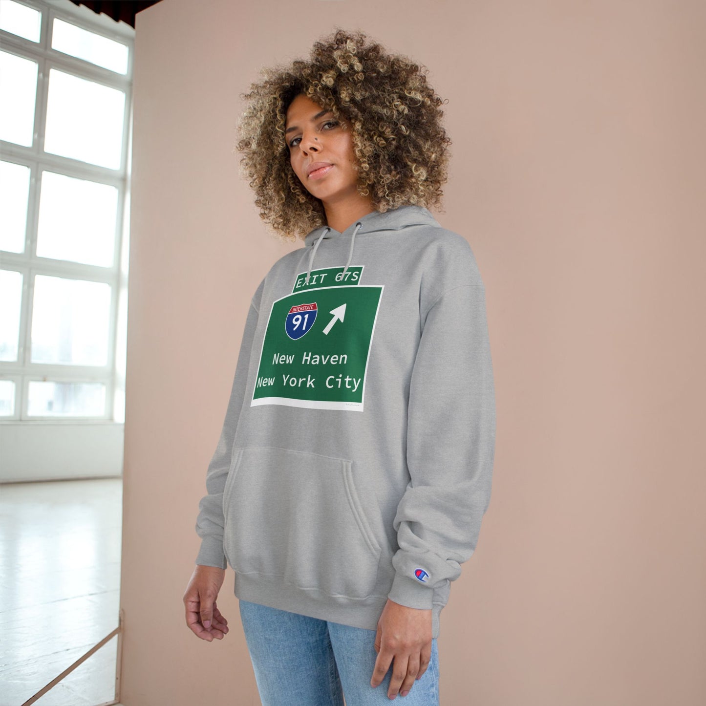 Vintage WCP Exit 67S Sign Champion Hoodie