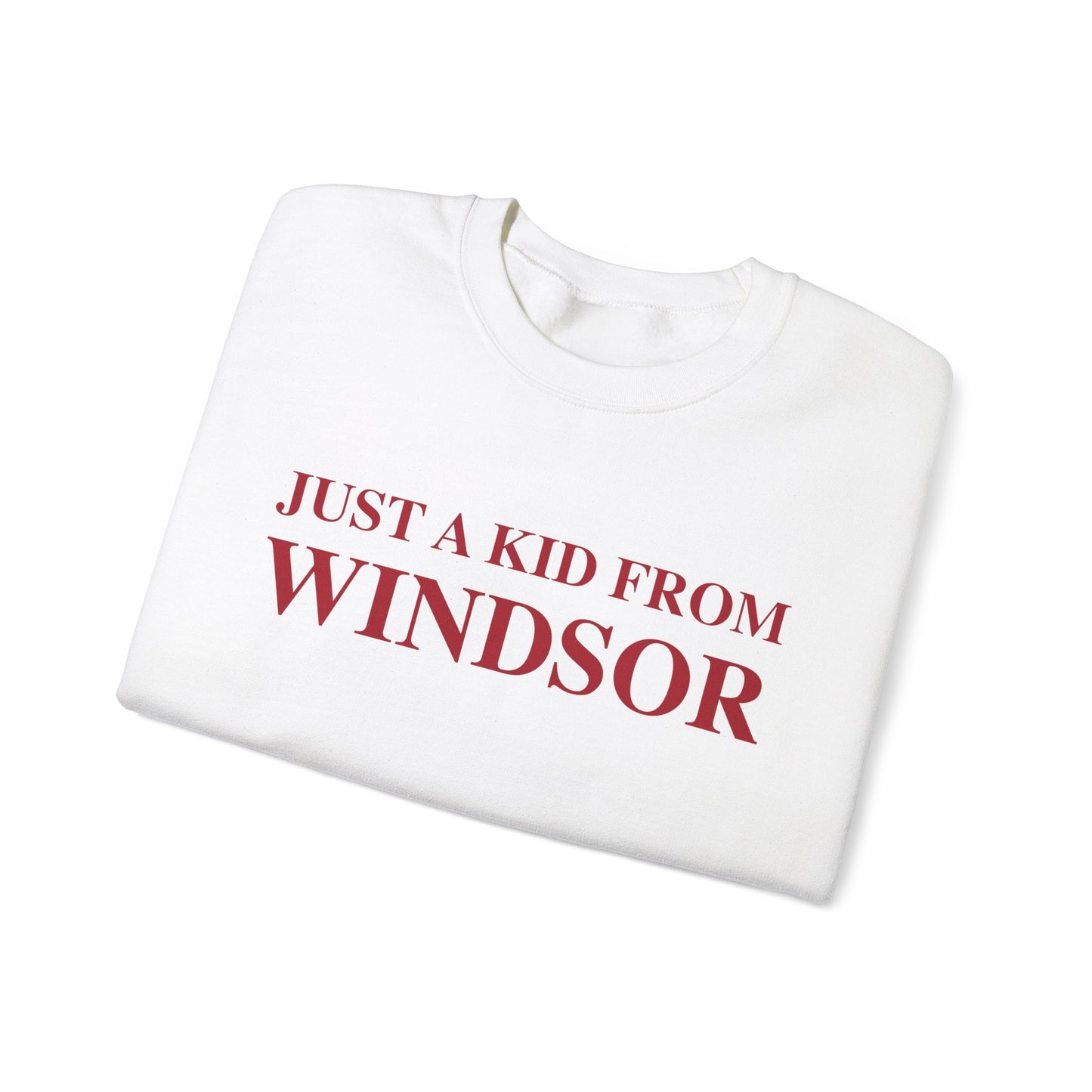 Just a kid from Windsor Unisex Heavy Blend™ Crewneck Sweatshirt