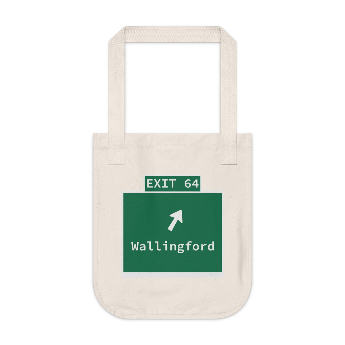Vintage WCP Exit 64 Sign Organic Canvas Tote Bag