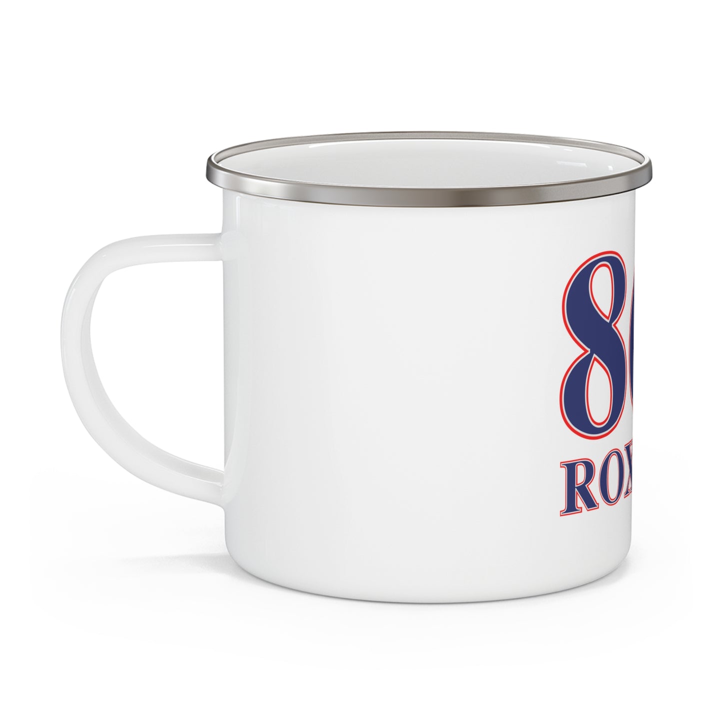 860 Roxbury Red White & Blue Enamel Camping Mug