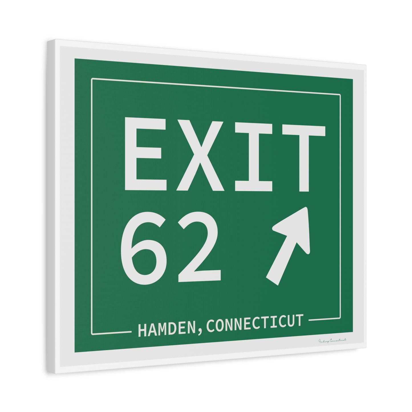 Vintage Exit 62 WCP Sign Matte Canvas, Stretched, 1.25"