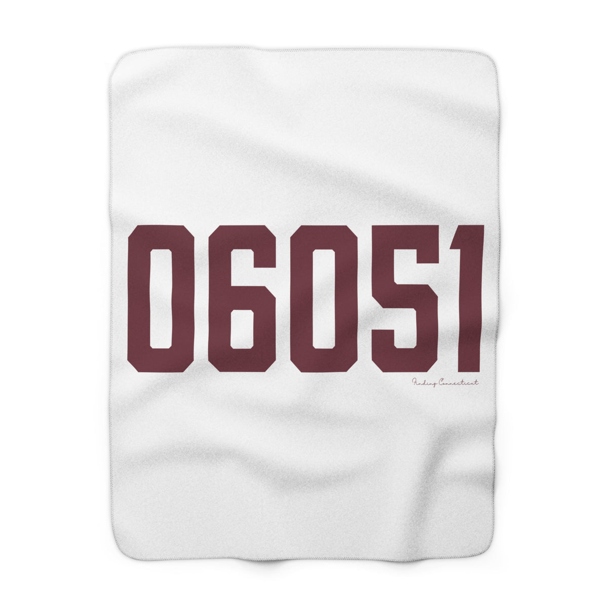 06051 New Britain Connecticut Zip Code Sherpa Fleece Blanket