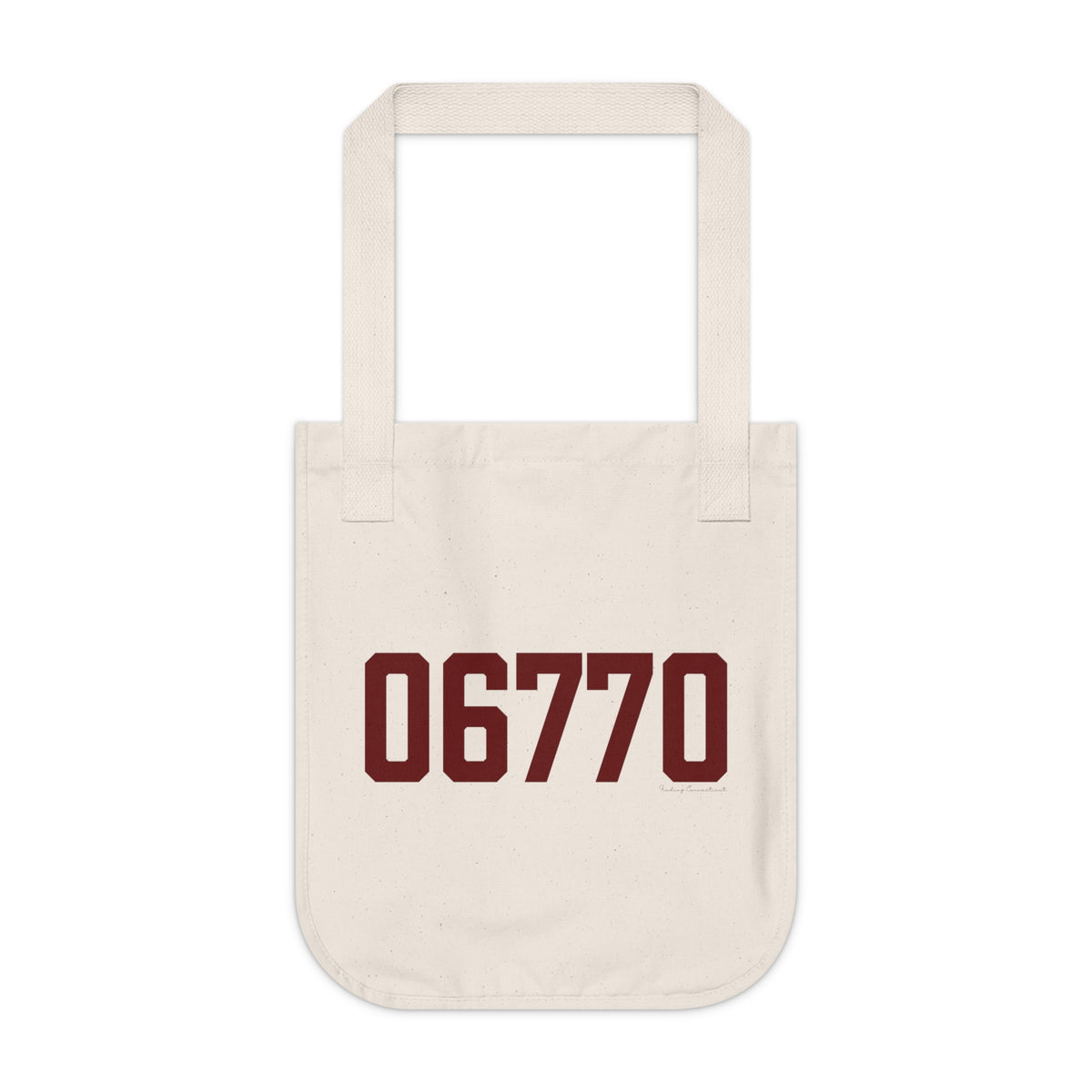 06770 Naugatuck Connecticut Zip Code Organic Canvas Tote Bag