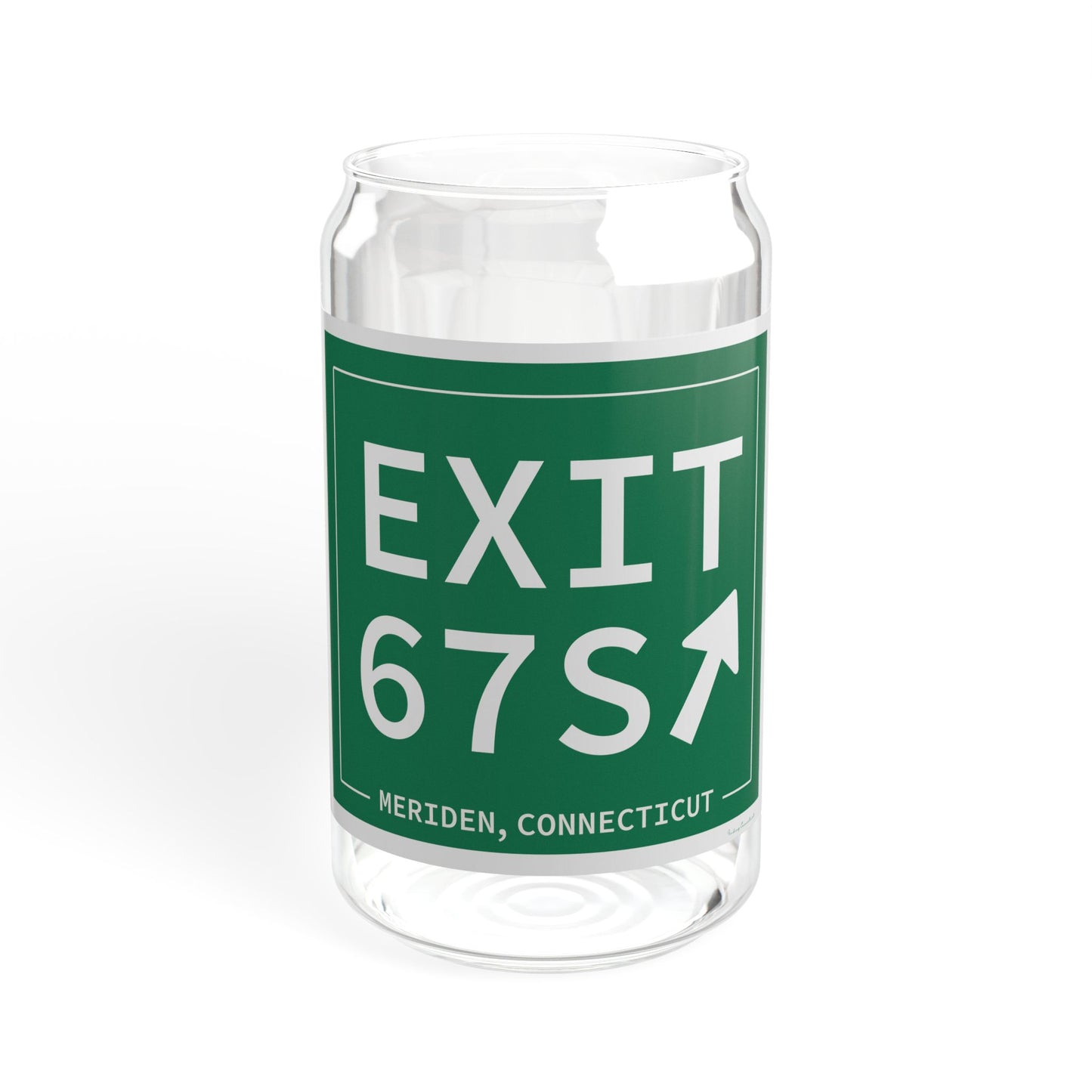 Vintage Exit 67S WCP Sign Sipper Glass, 16oz