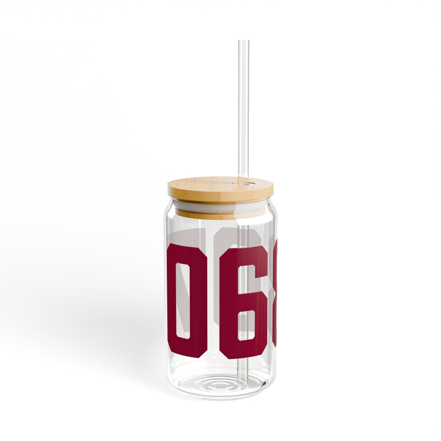 06807 - Greenwich Connecticut Zip Code Sipper Glass, 16oz