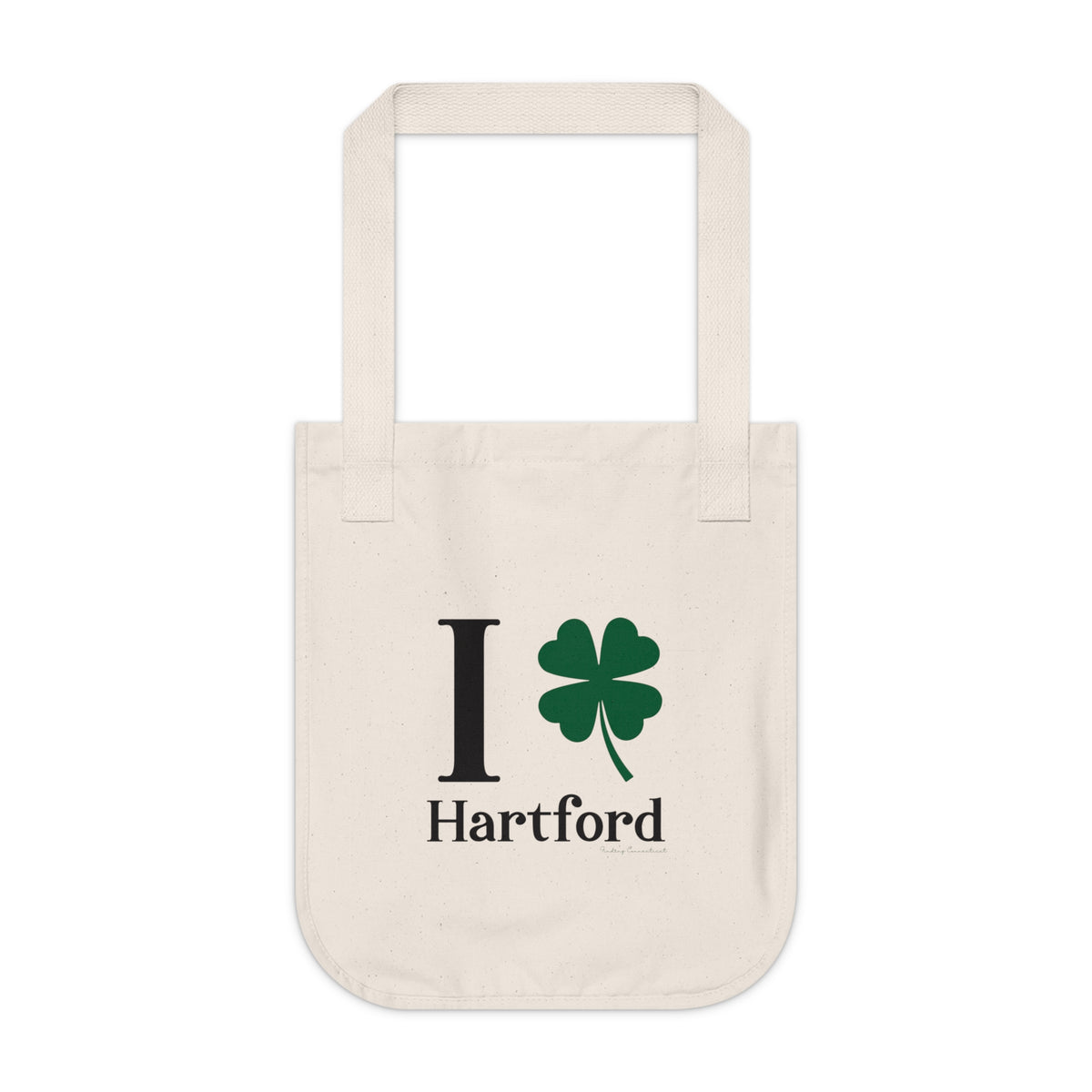 I Clover Hartford Organic Canvas Tote Bag