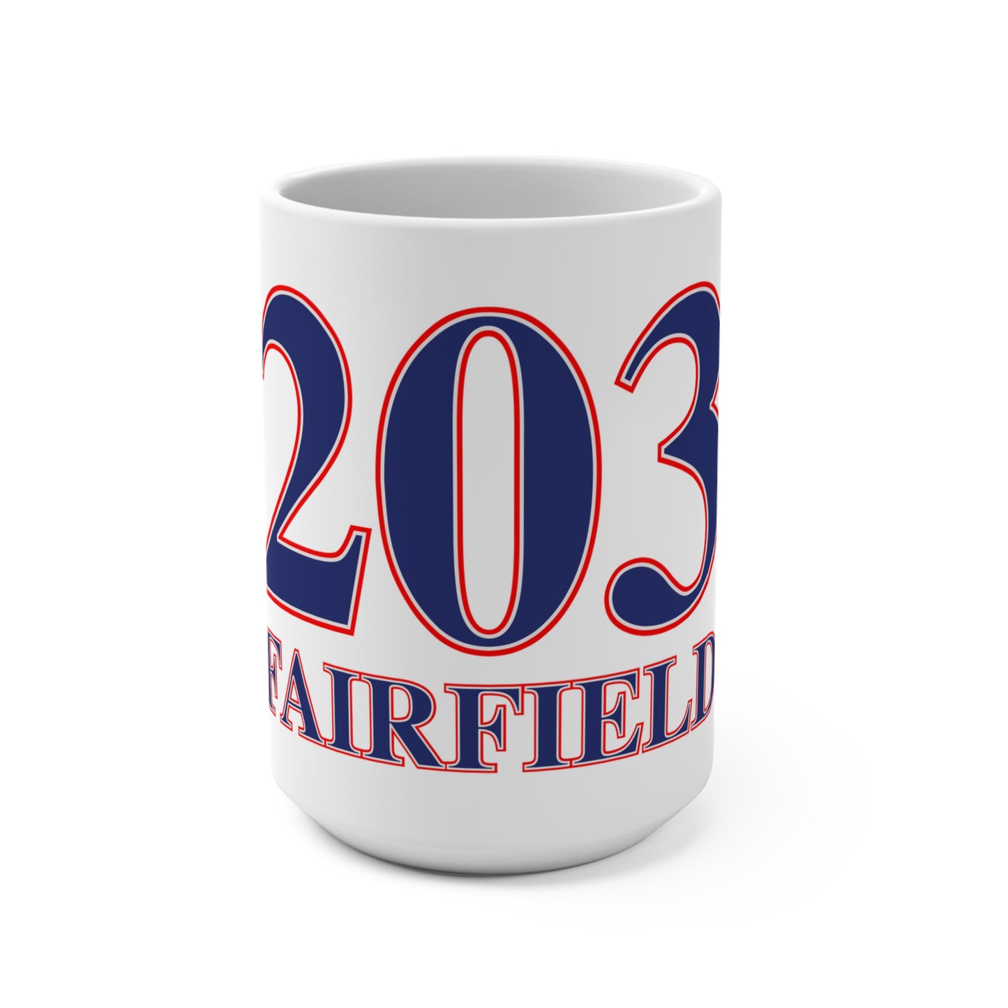 203 Fairfield Red White & Blue Mug 15oz