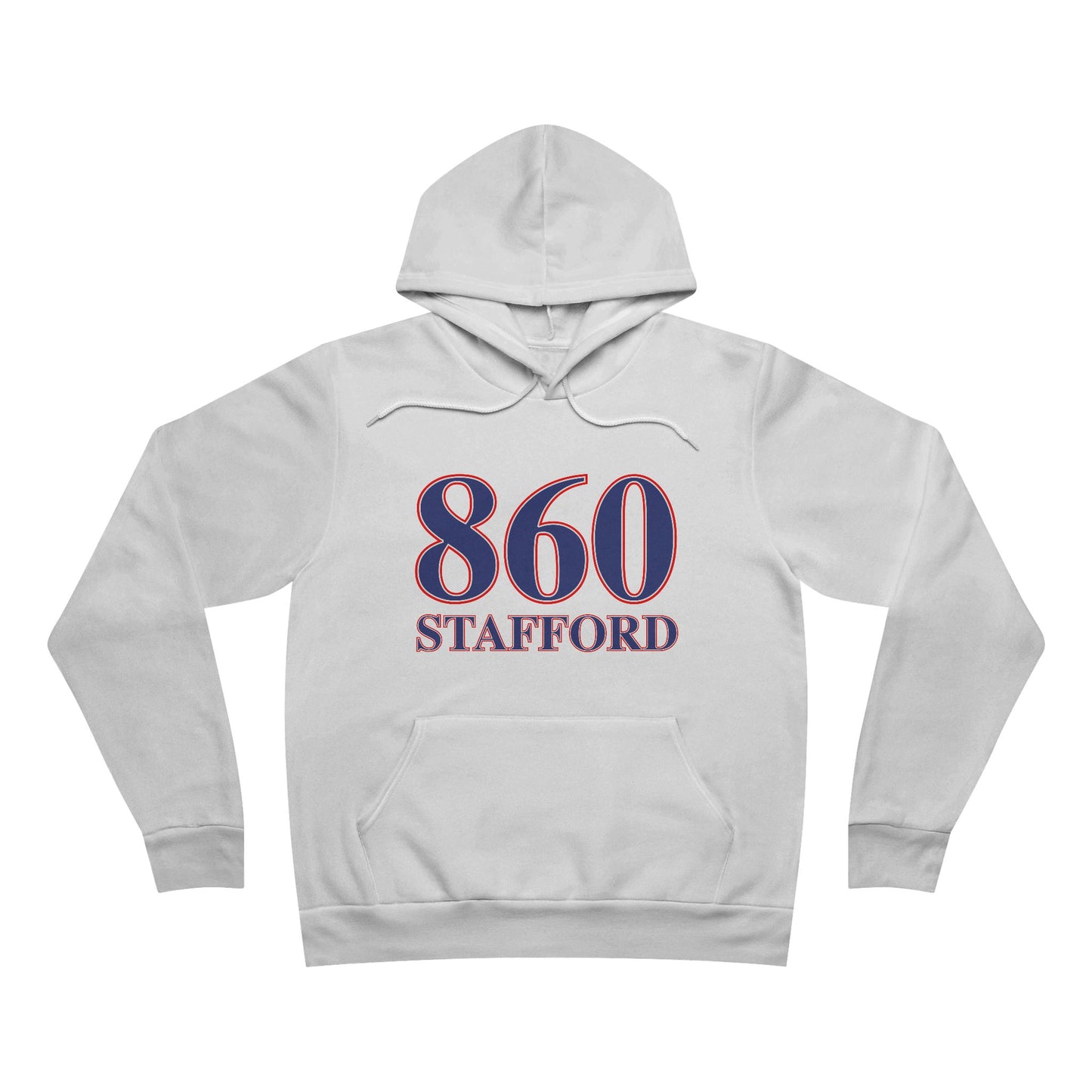 860 Stafford Red White & Blue Unisex Sponge Fleece Pullover Hoodie