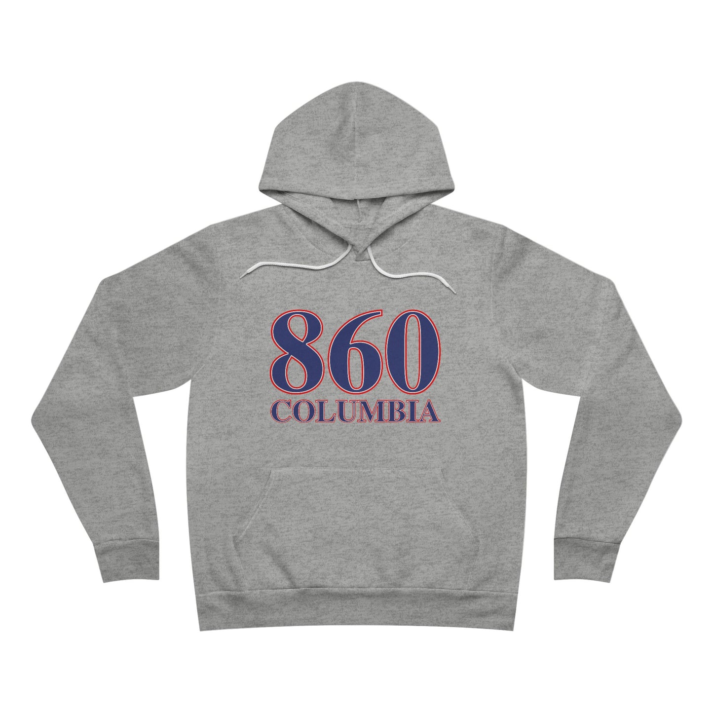 860 Columbia Red White & Blue Unisex Sponge Fleece Pullover Hoodie