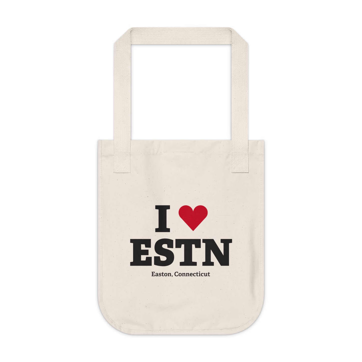 I Heart ESTN Organic Canvas Tote Bag