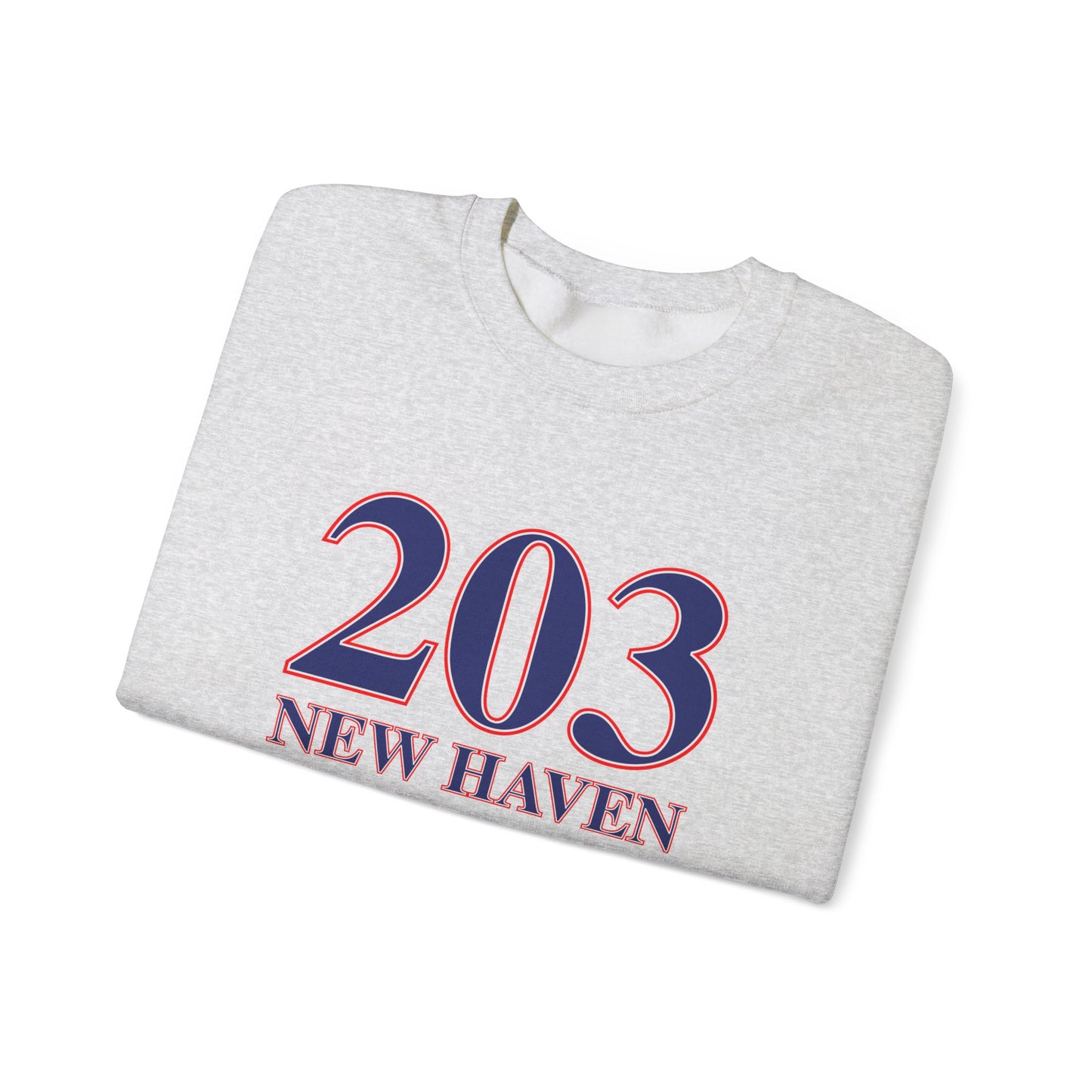 203 New Haven Red, White & Blue Unisex Heavy Blend™ Crewneck Sweatshirt