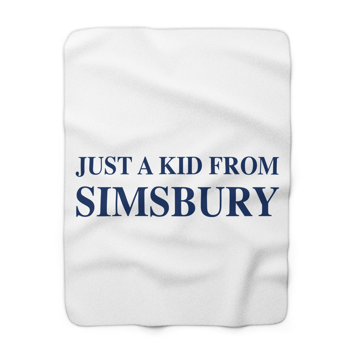 Just a kid from Simsbury Sherpa Fleece Blanket