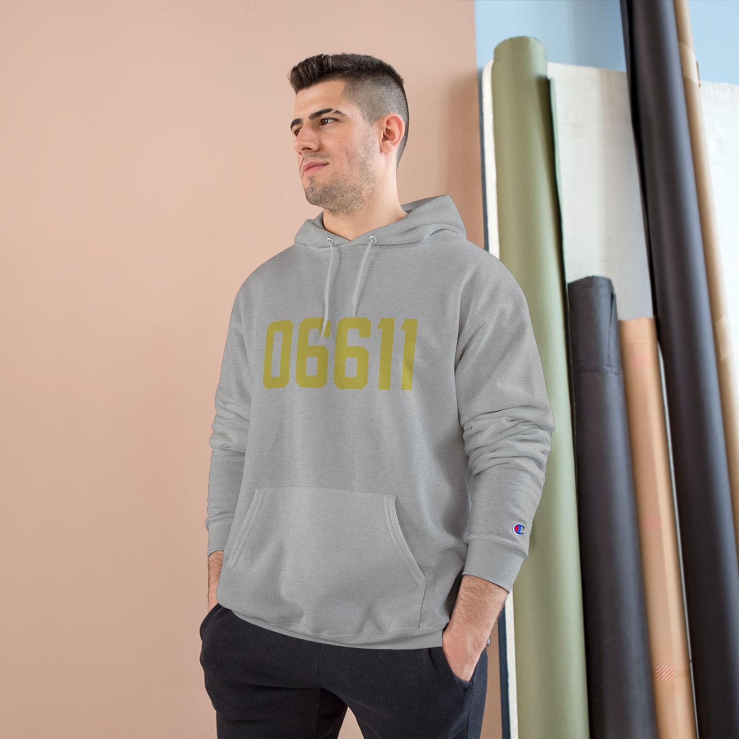 06611 Trumbull Connecticut Zip Code Champion Hoodie Sweatshirt