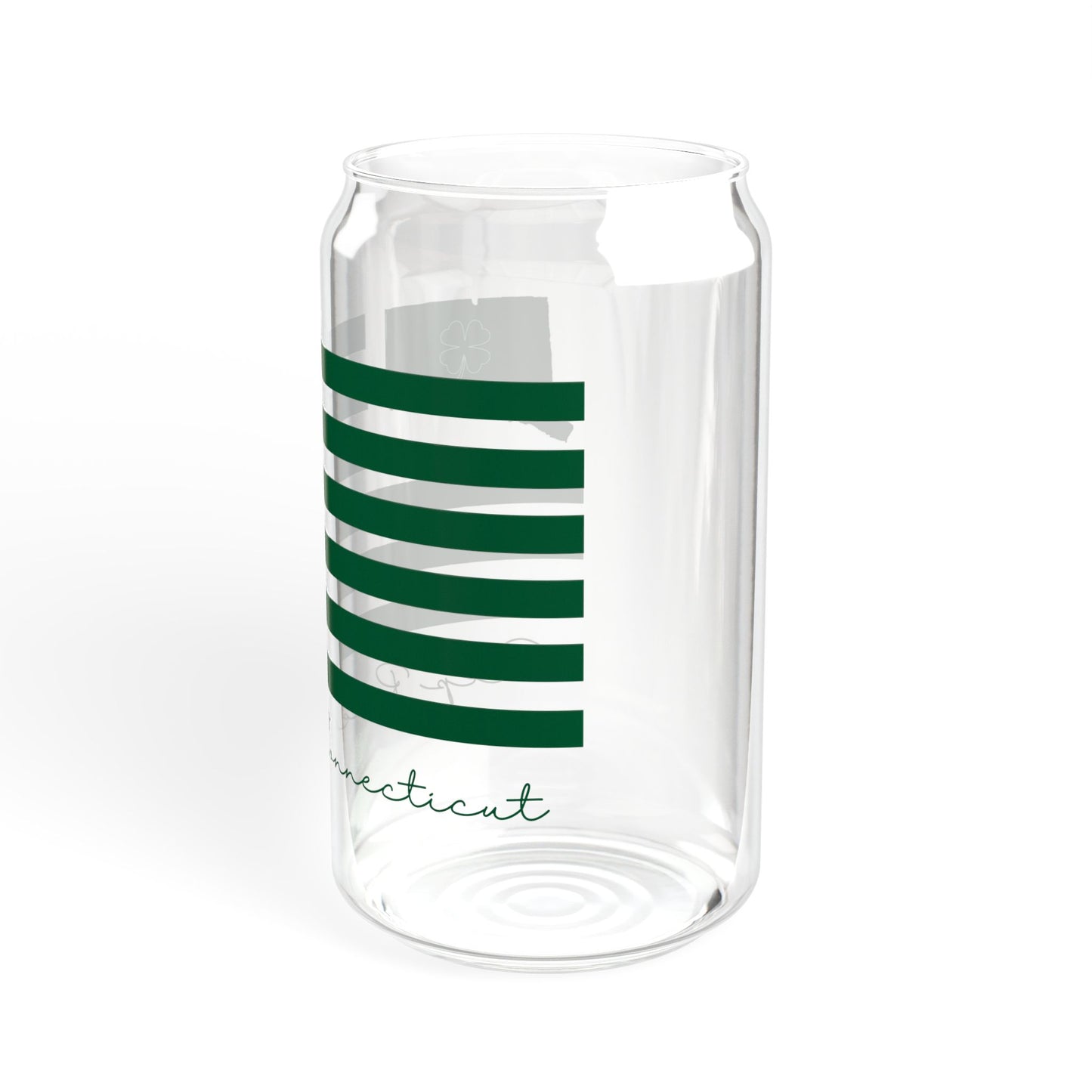 Deep River Connecticut St. Patrick’s Day Flag Sipper Glass, 16oz