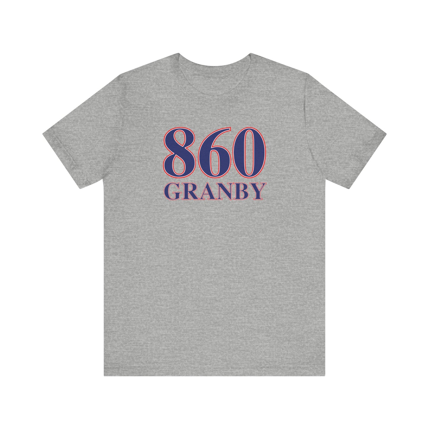 860 Granby Red White & Blue Unisex Jersey Short Sleeve T-Shirt